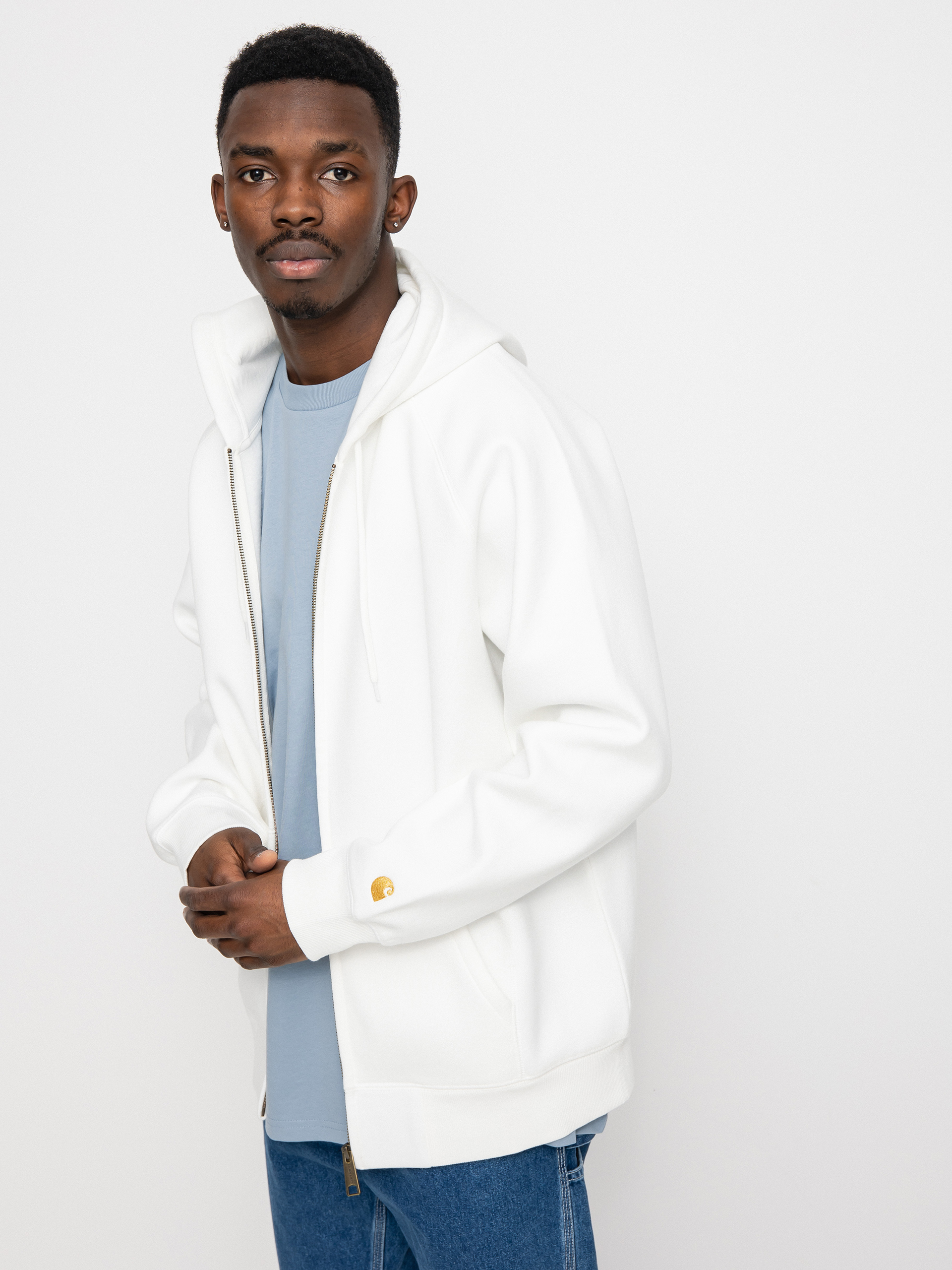 Bluza z kapturem Carhartt WIP Hooded Chase Jacket (wax/gold)