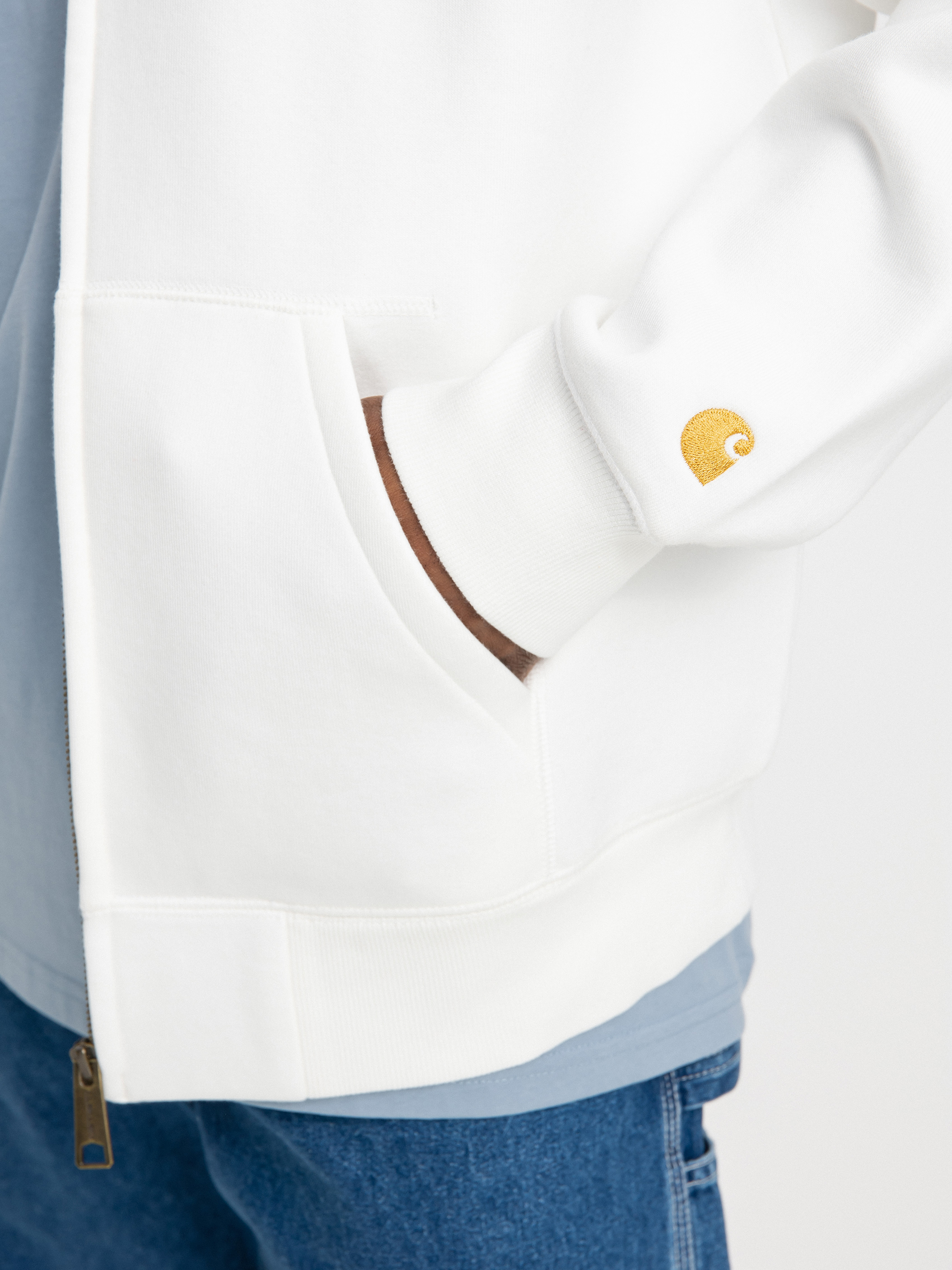 Bluza z kapturem Carhartt WIP Hooded Chase Jacket (wax/gold)