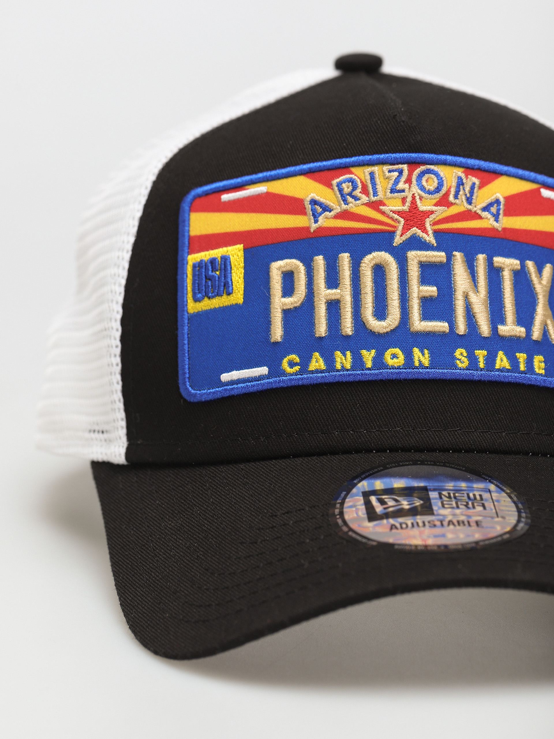 Czapka z daszkiem New Era License Plate Trucker (black/white)