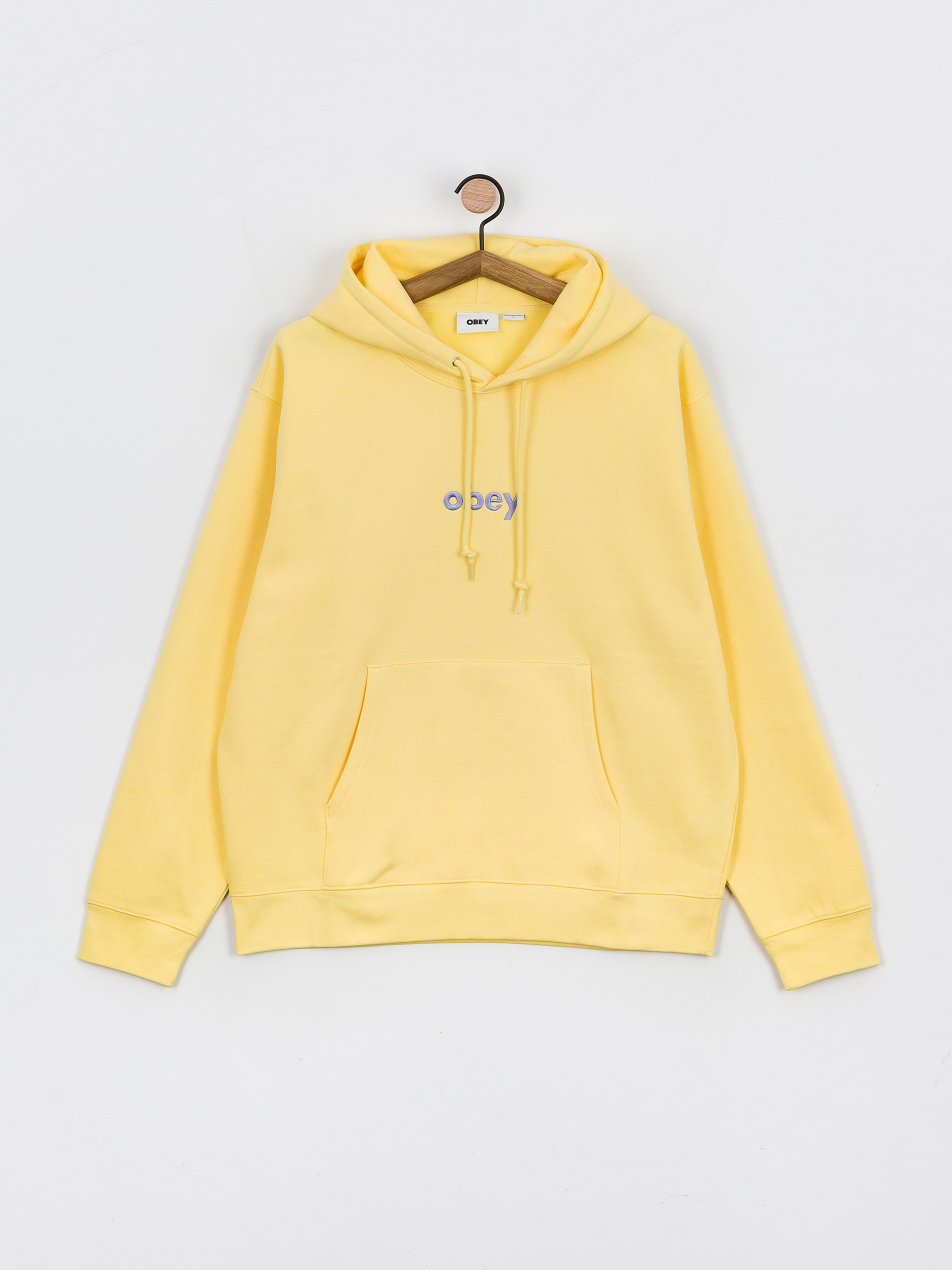 Bluza z kapturem OBEY Lowercase HD (butter)