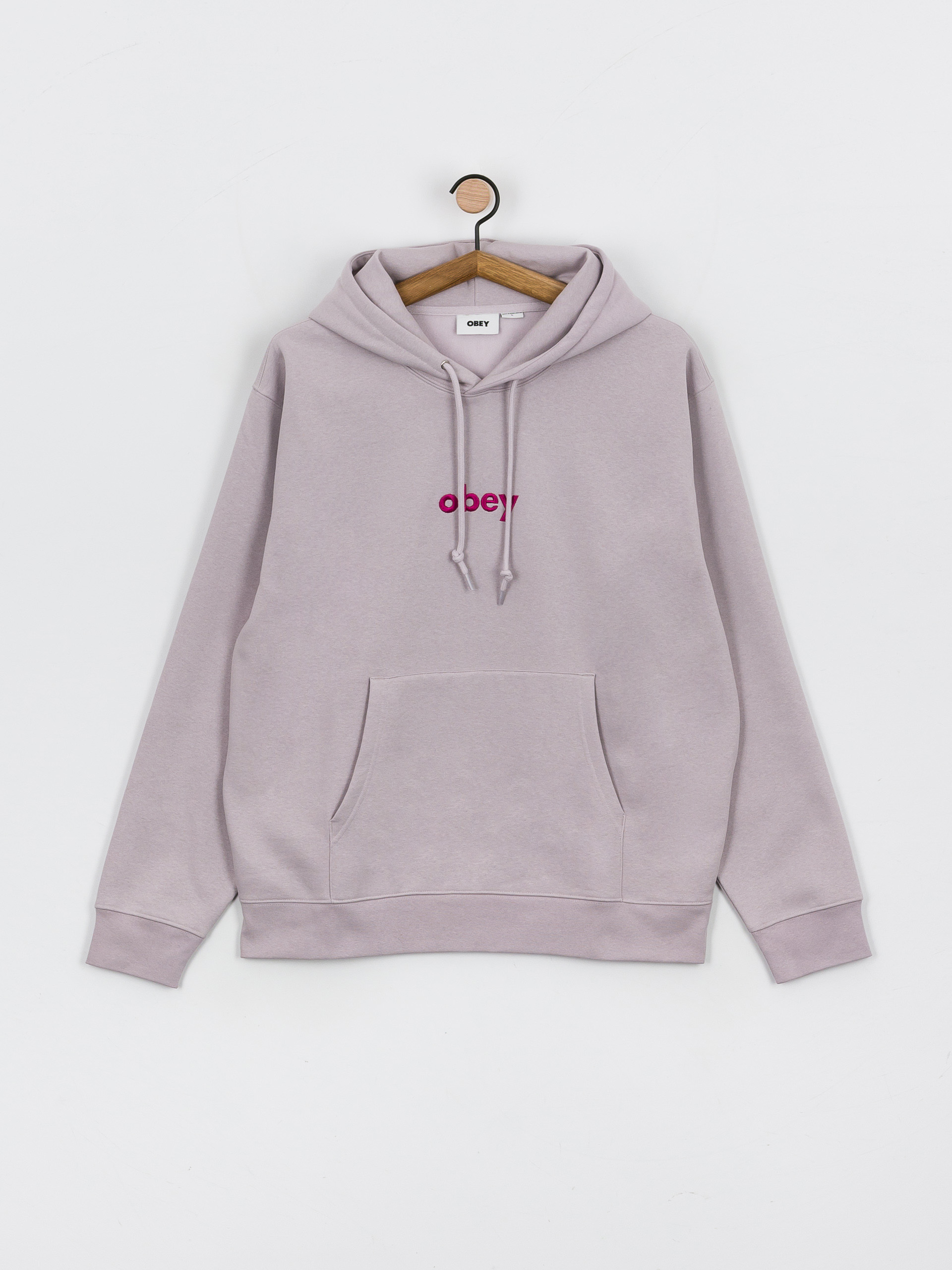 Bluza z kapturem OBEY Lowercase HD (purple paste)
