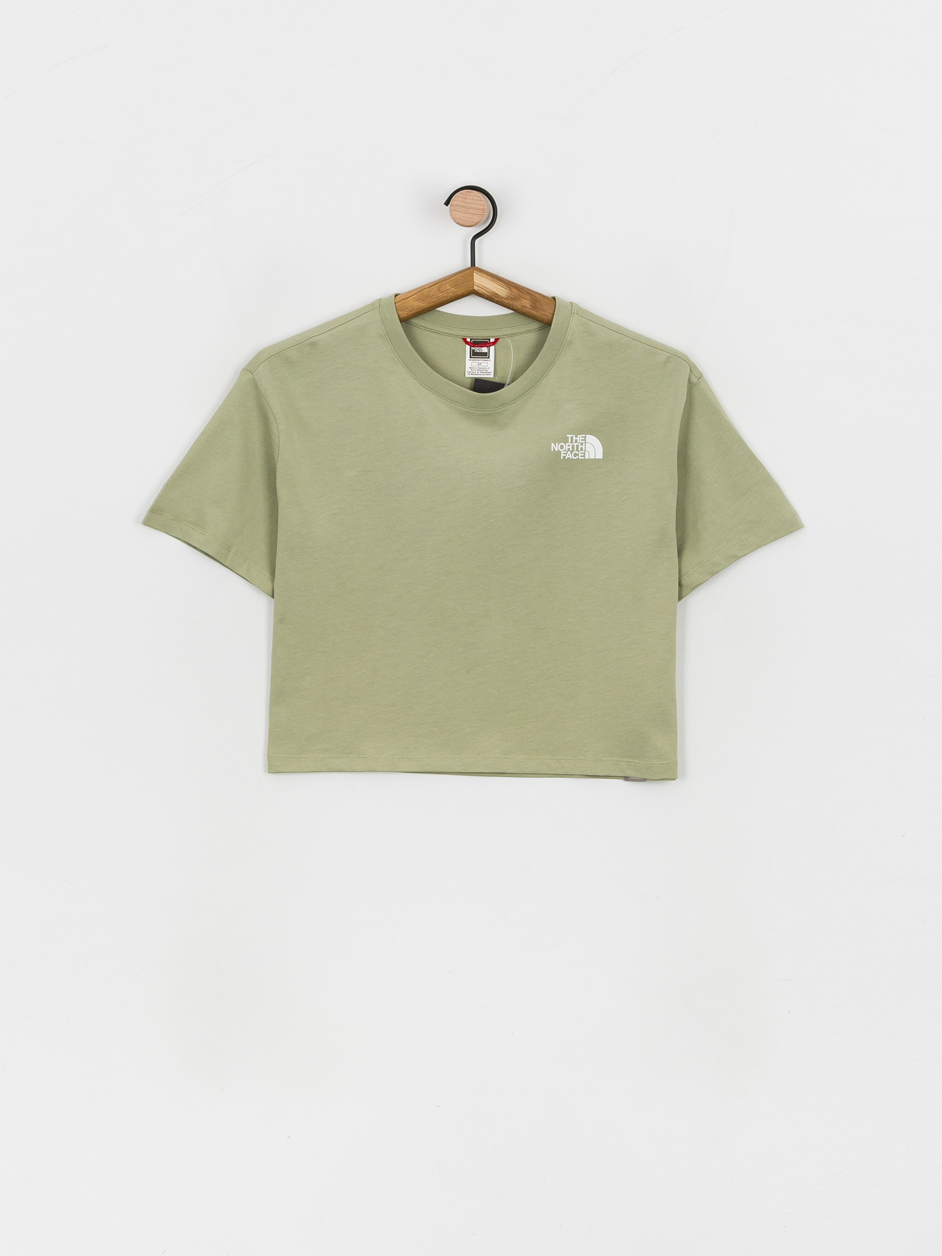 T-shirt The North Face Cropped Simple Dome Wmn (tea green)