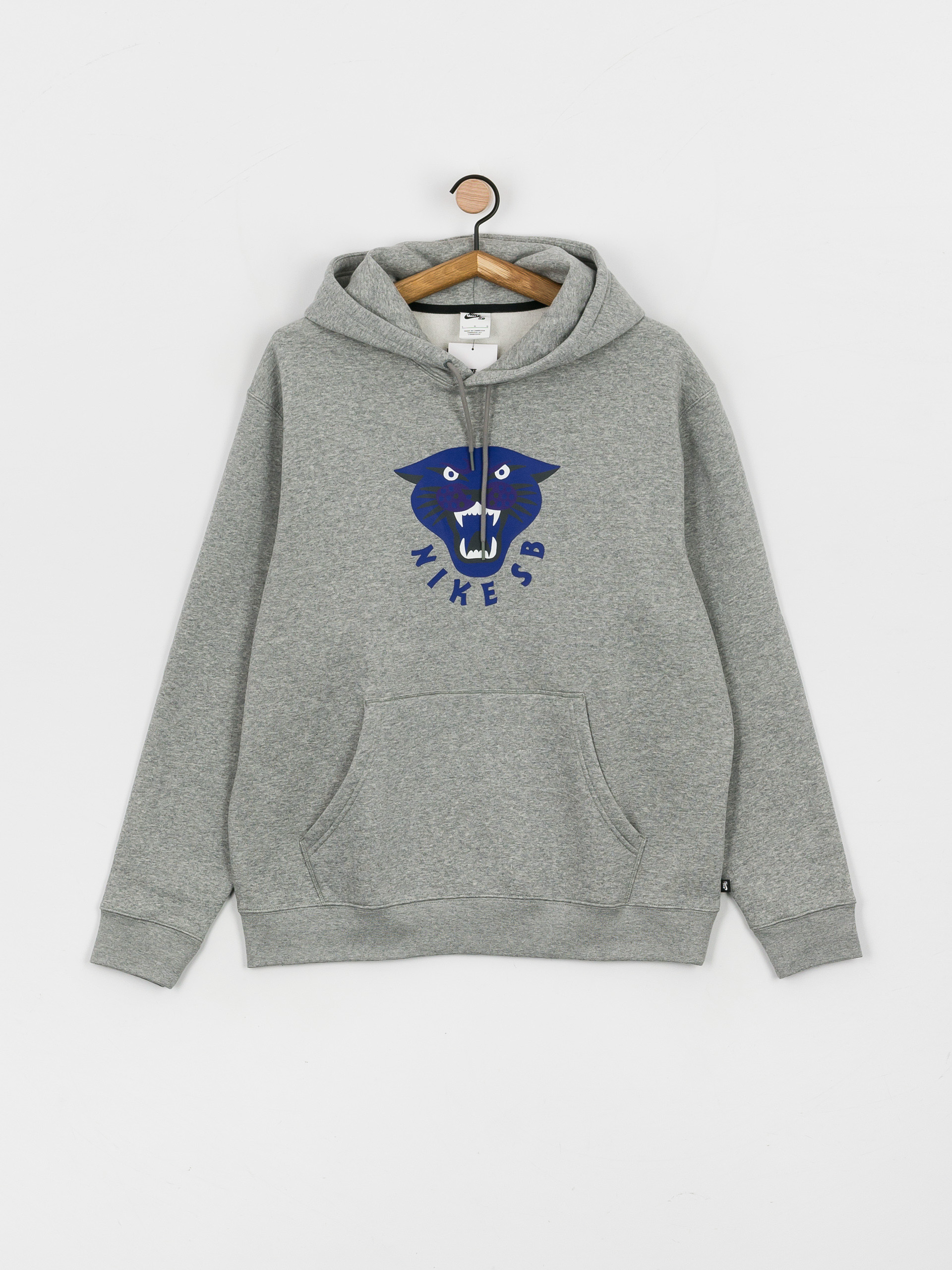 Bluza z kapturem Nike SB GFX HD (dk grey heather/deep royal blue/white)