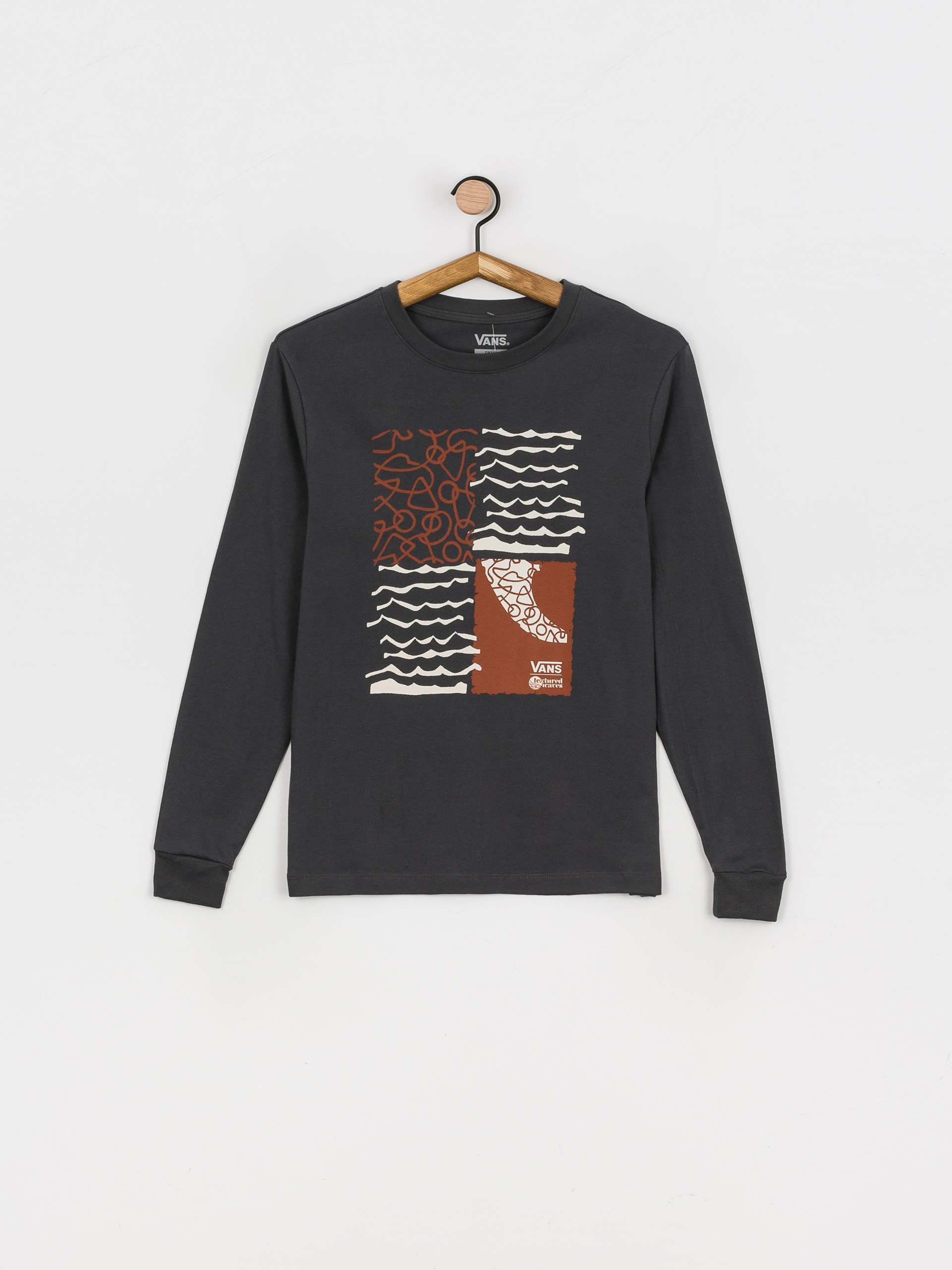 Longsleeve Vans Textured Waves Wmn (asphalt)
