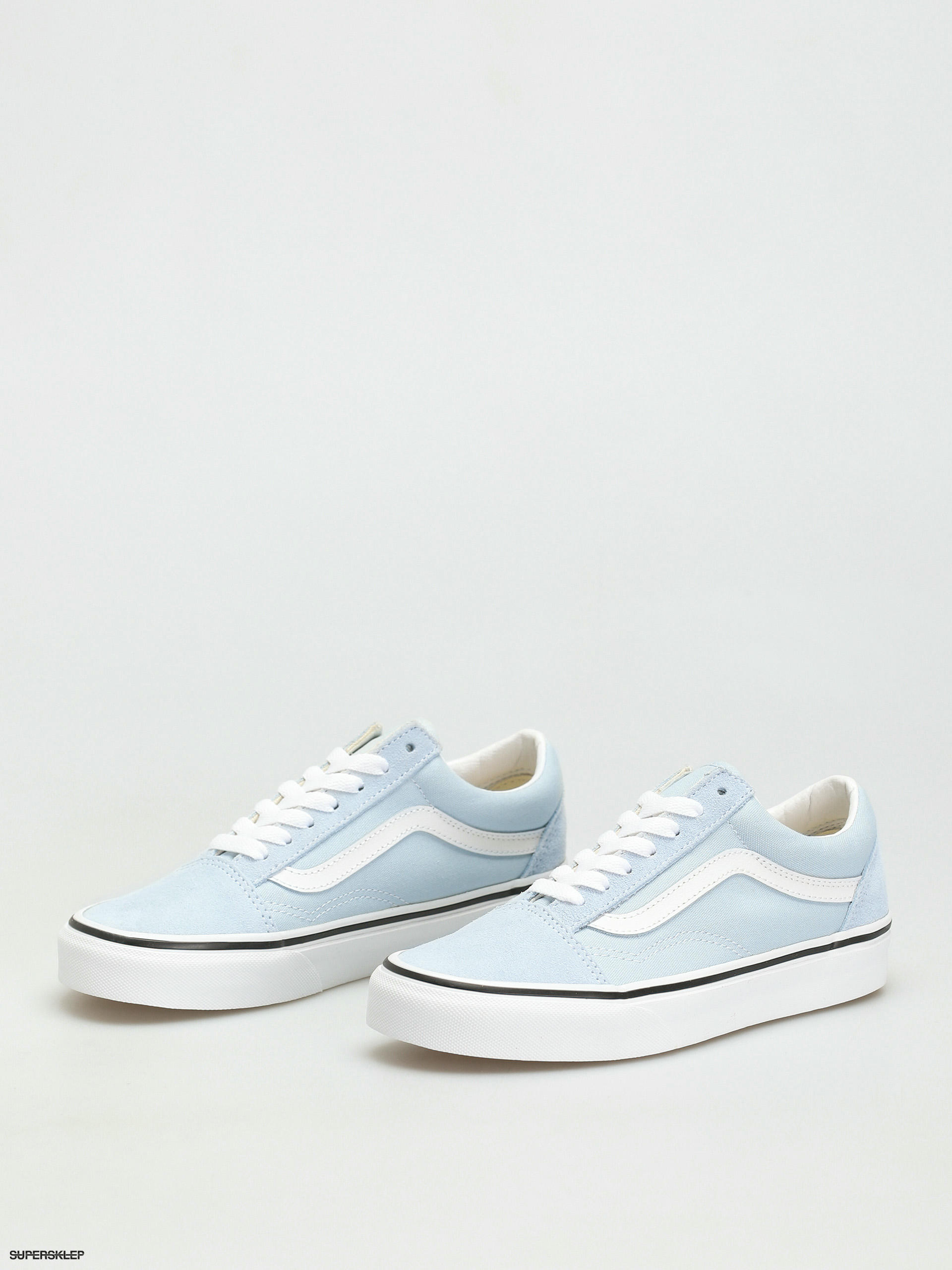 Vans old skool sale baby blue true white