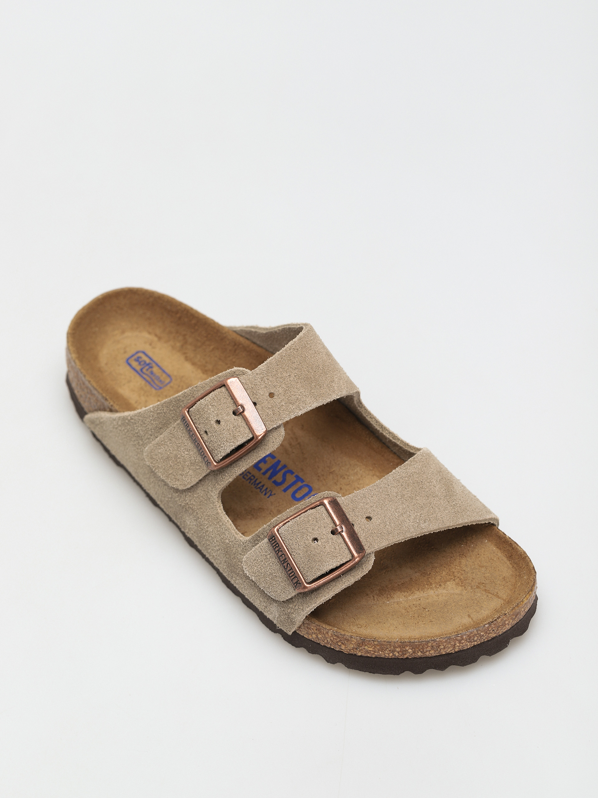 Klapki Birkenstock Arizona Sfb Narrow Wmn (taupe suede leather)