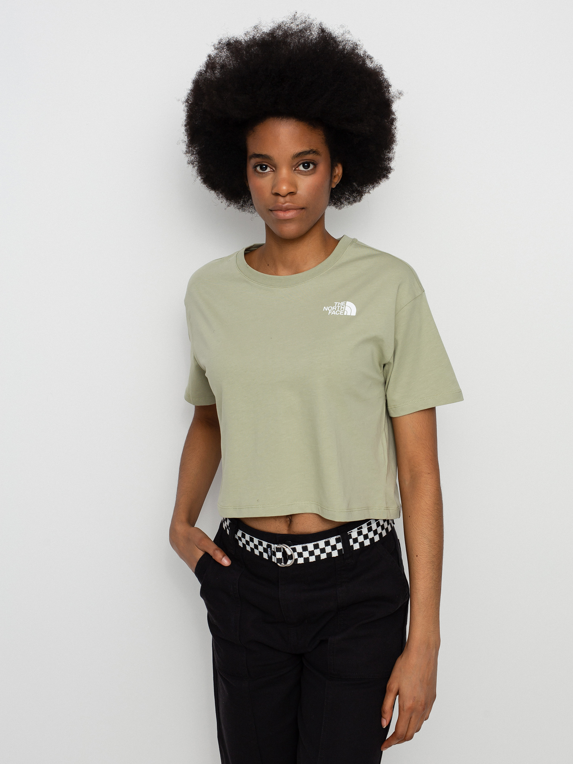 T-shirt The North Face Cropped Simple Dome Wmn (tea green)