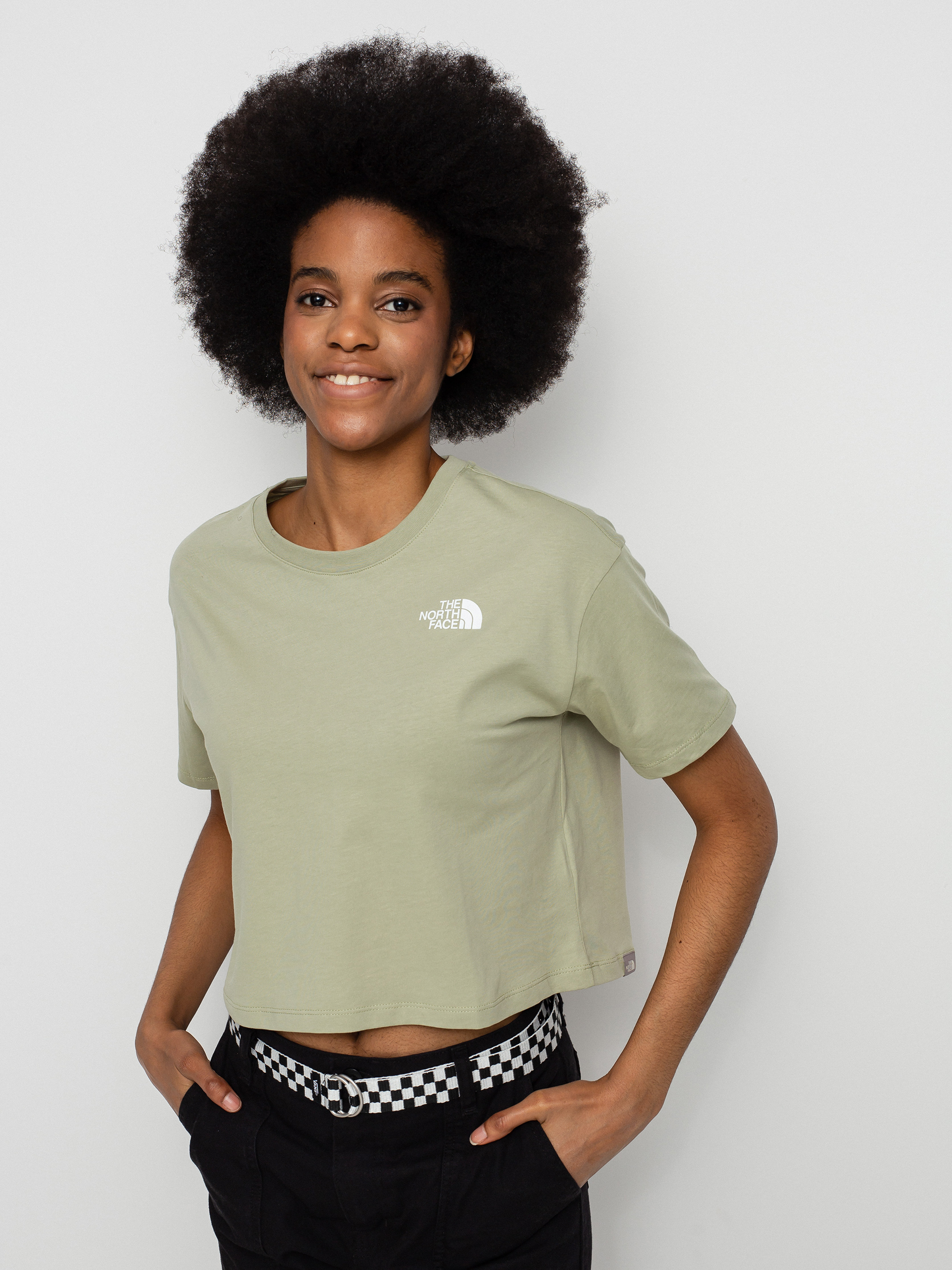 T-shirt The North Face Cropped Simple Dome Wmn (tea green)