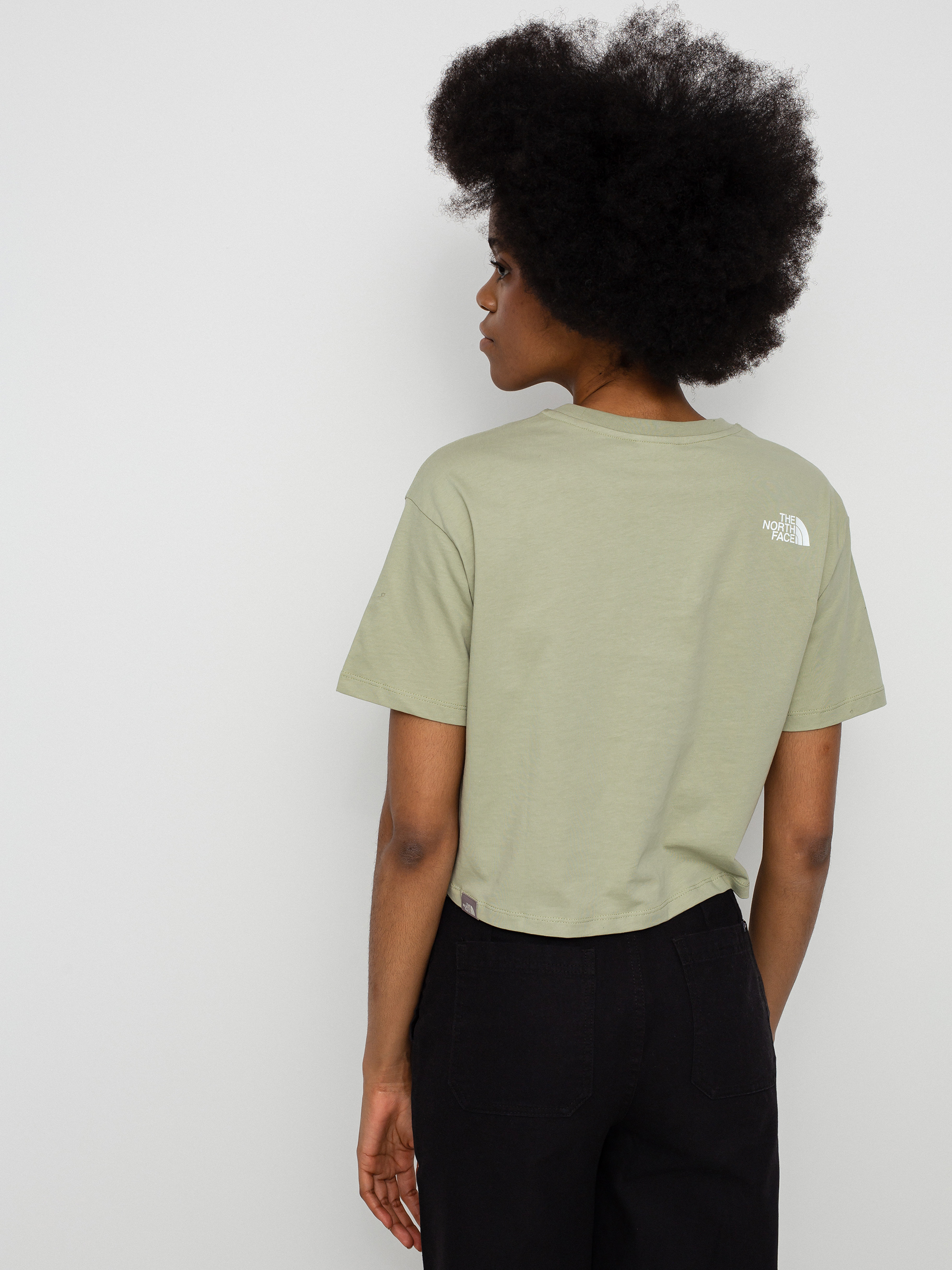 T-shirt The North Face Cropped Simple Dome Wmn (tea green)