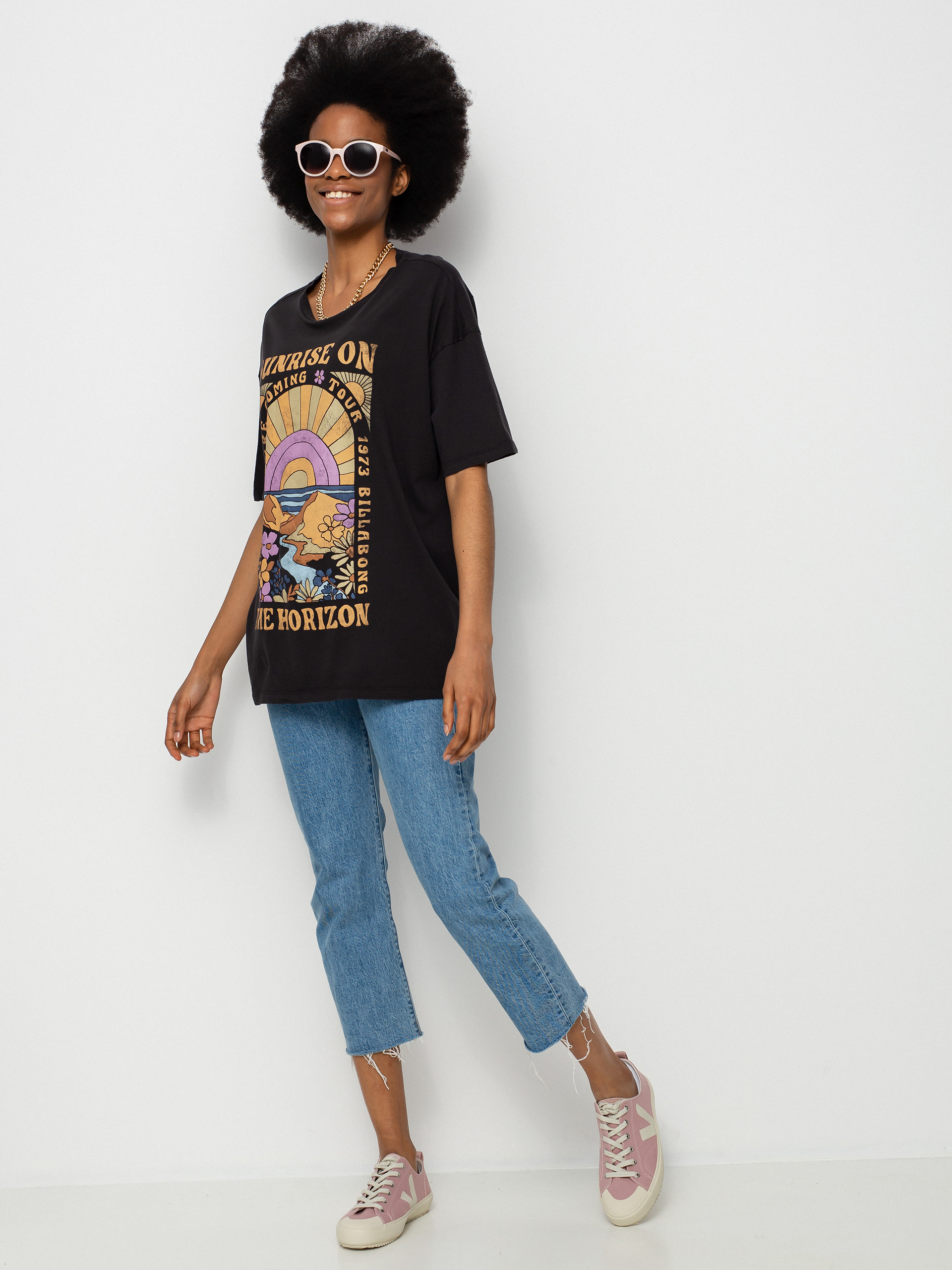 T-shirt Billabong On The Horizon Wmn (off black)