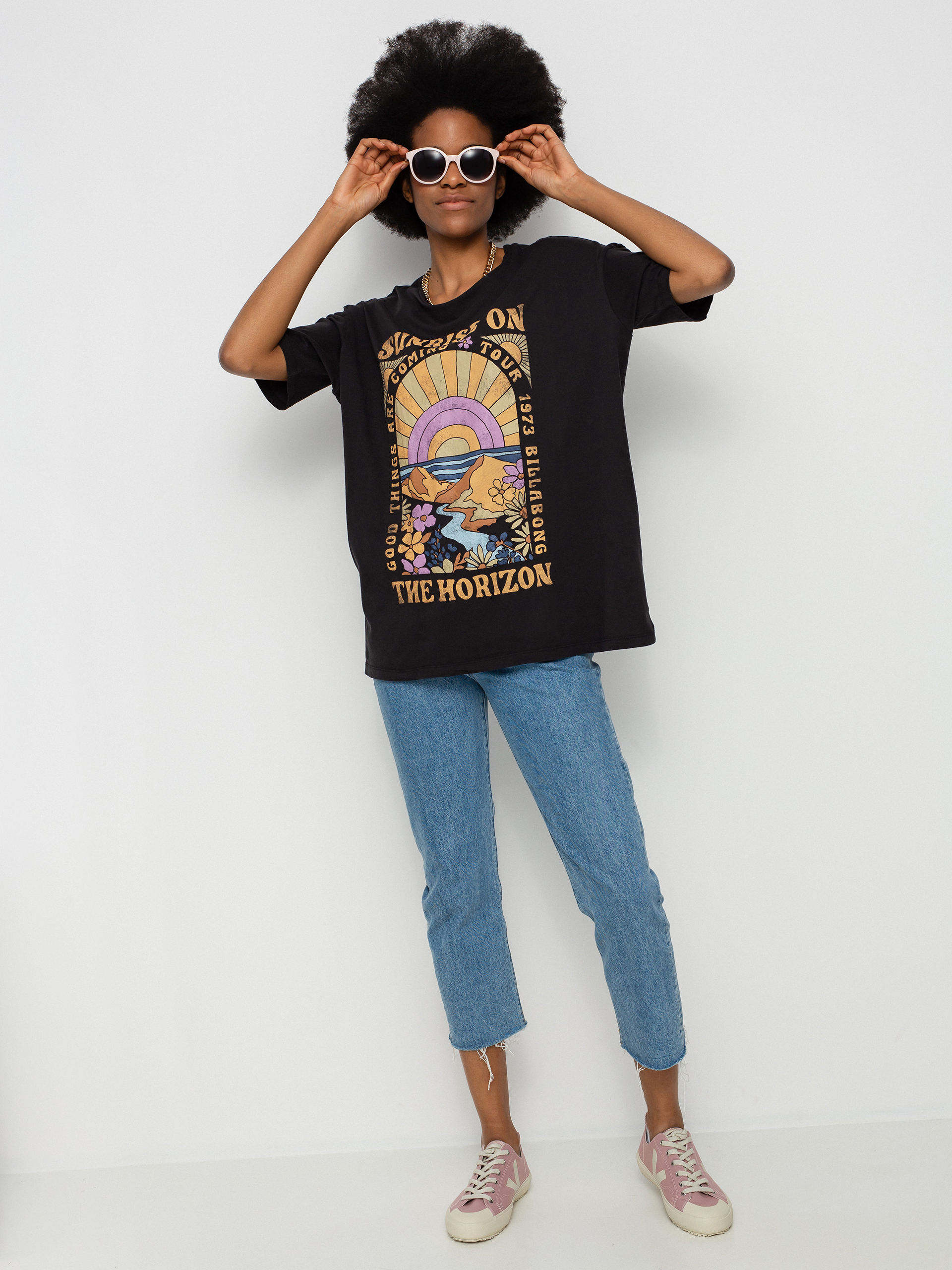 T-shirt Billabong On The Horizon Wmn (off black)