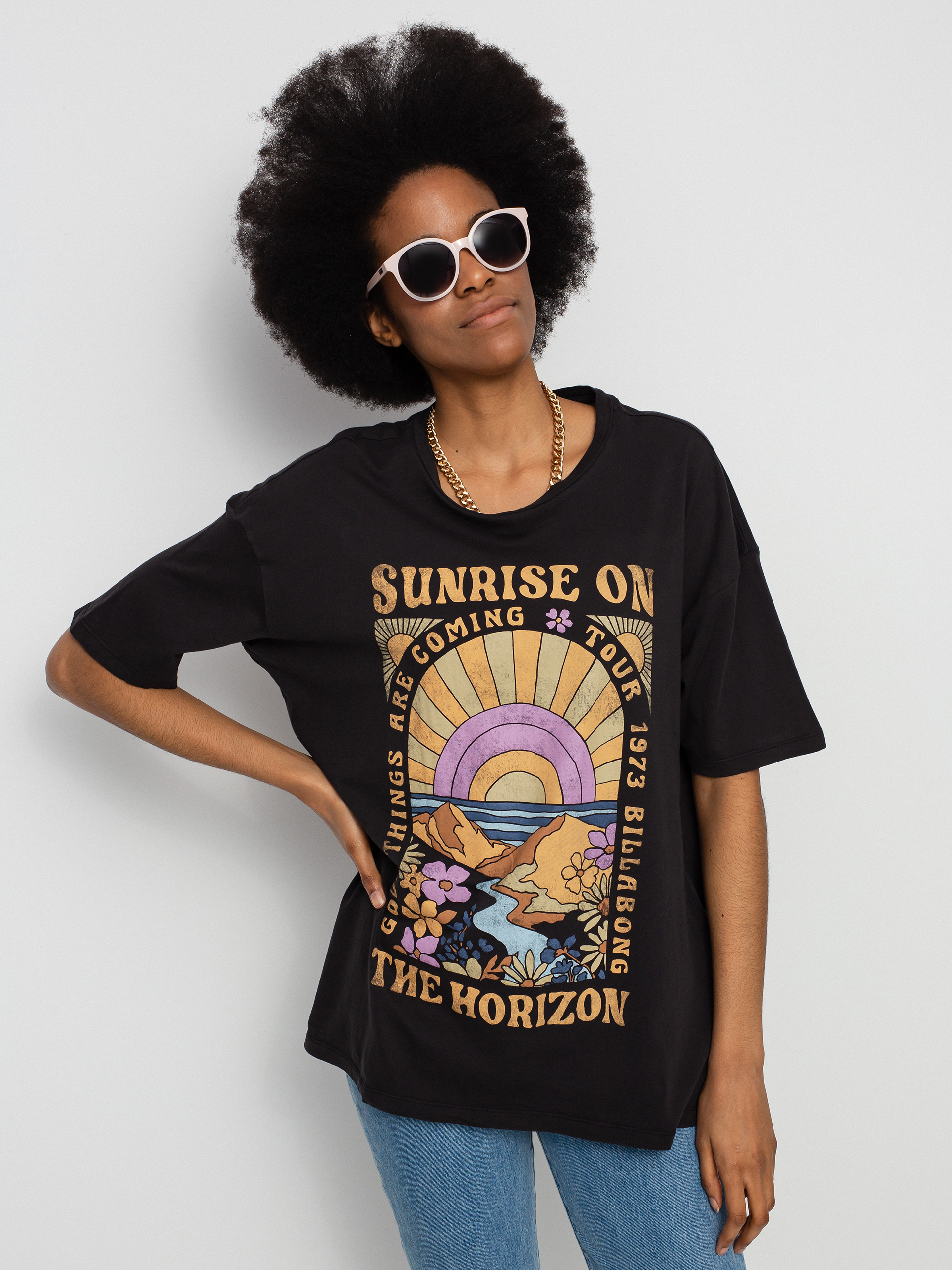 T-shirt Billabong On The Horizon Wmn (off black)