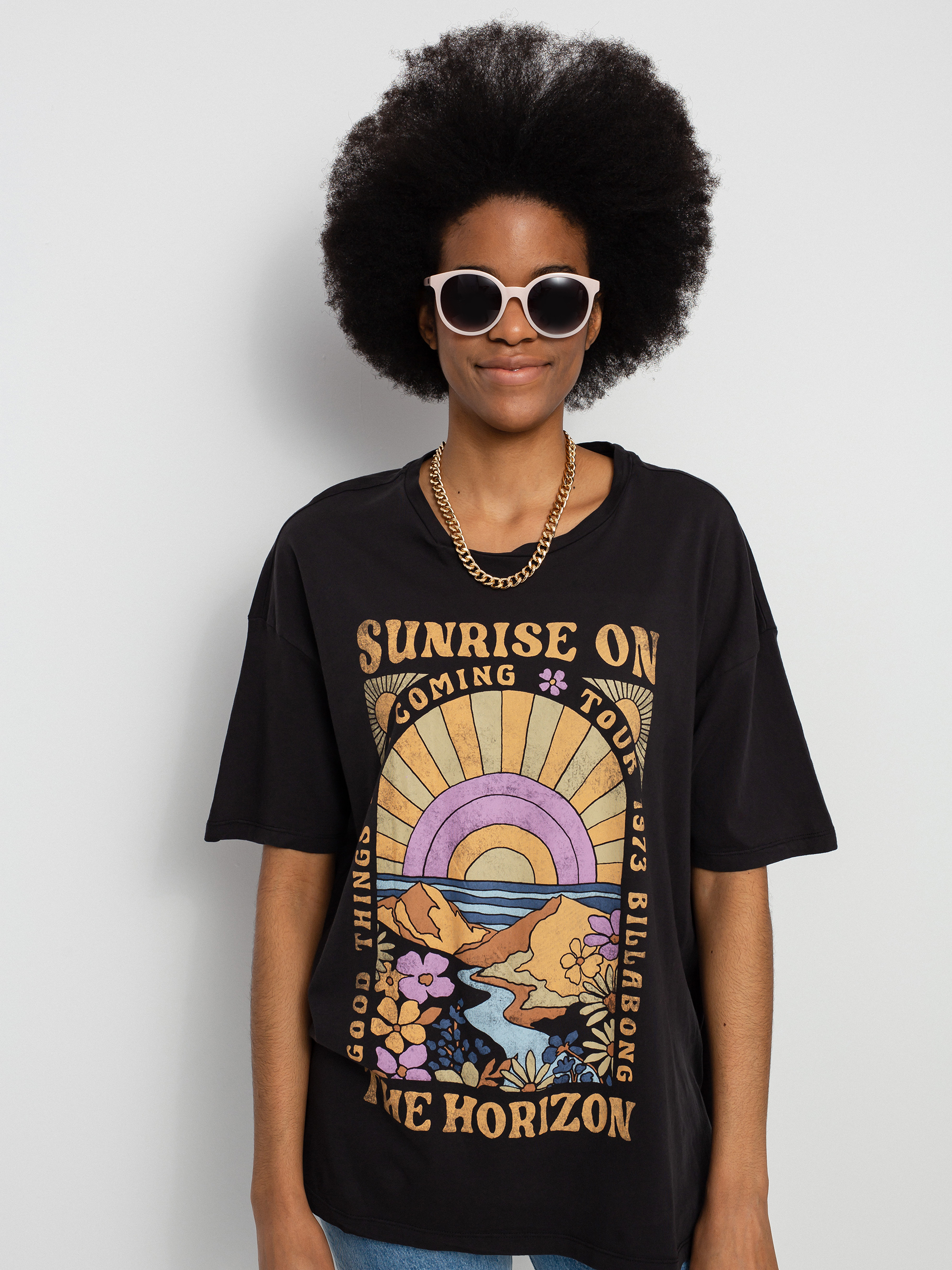 T-shirt Billabong On The Horizon Wmn (off black)