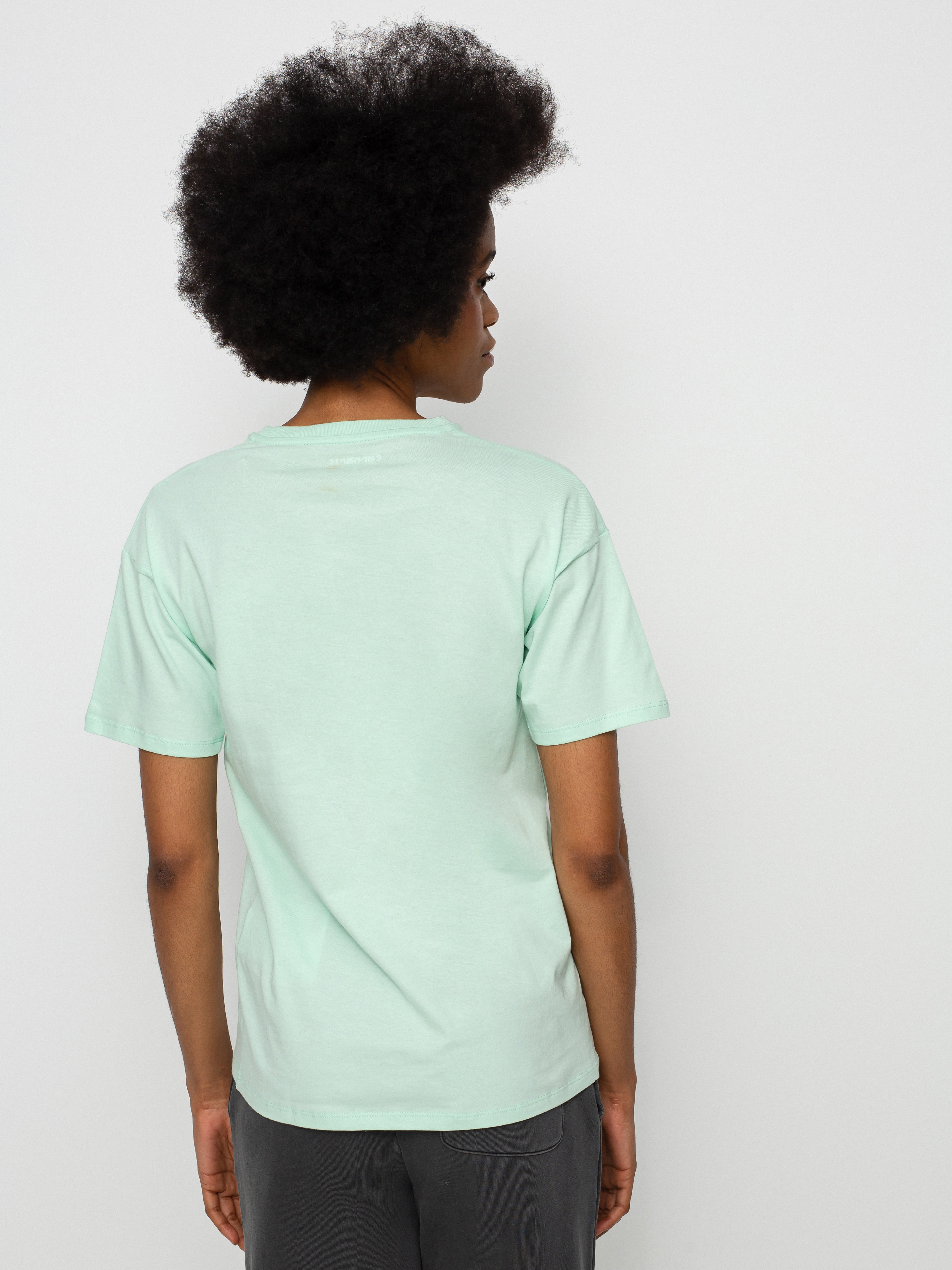 T-shirt Carhartt WIP Pocket Wmn (pale spearmint)