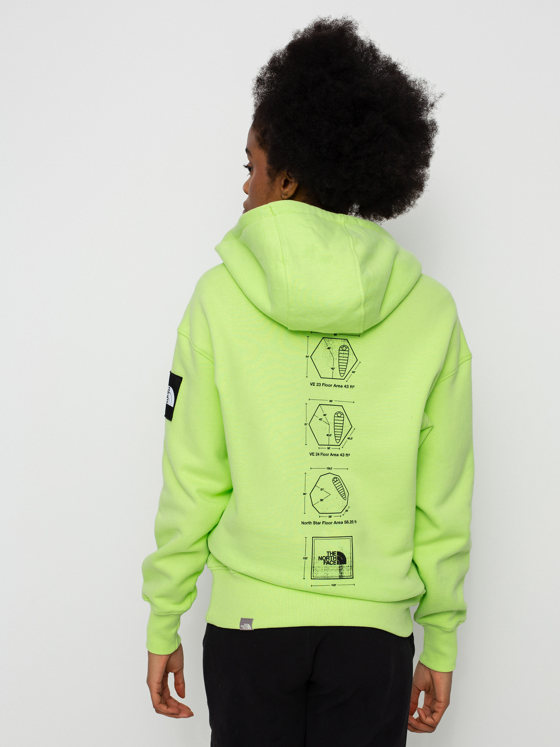 Bluza z kapturem The North Face Galahm Graphic HD Wmn (sharp green)