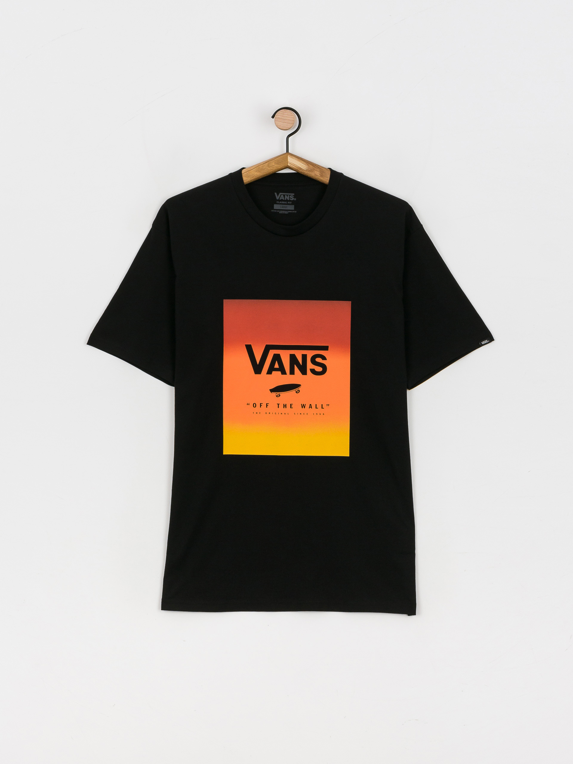 T-shirt Vans Classic Print Box (black/melon gradient)