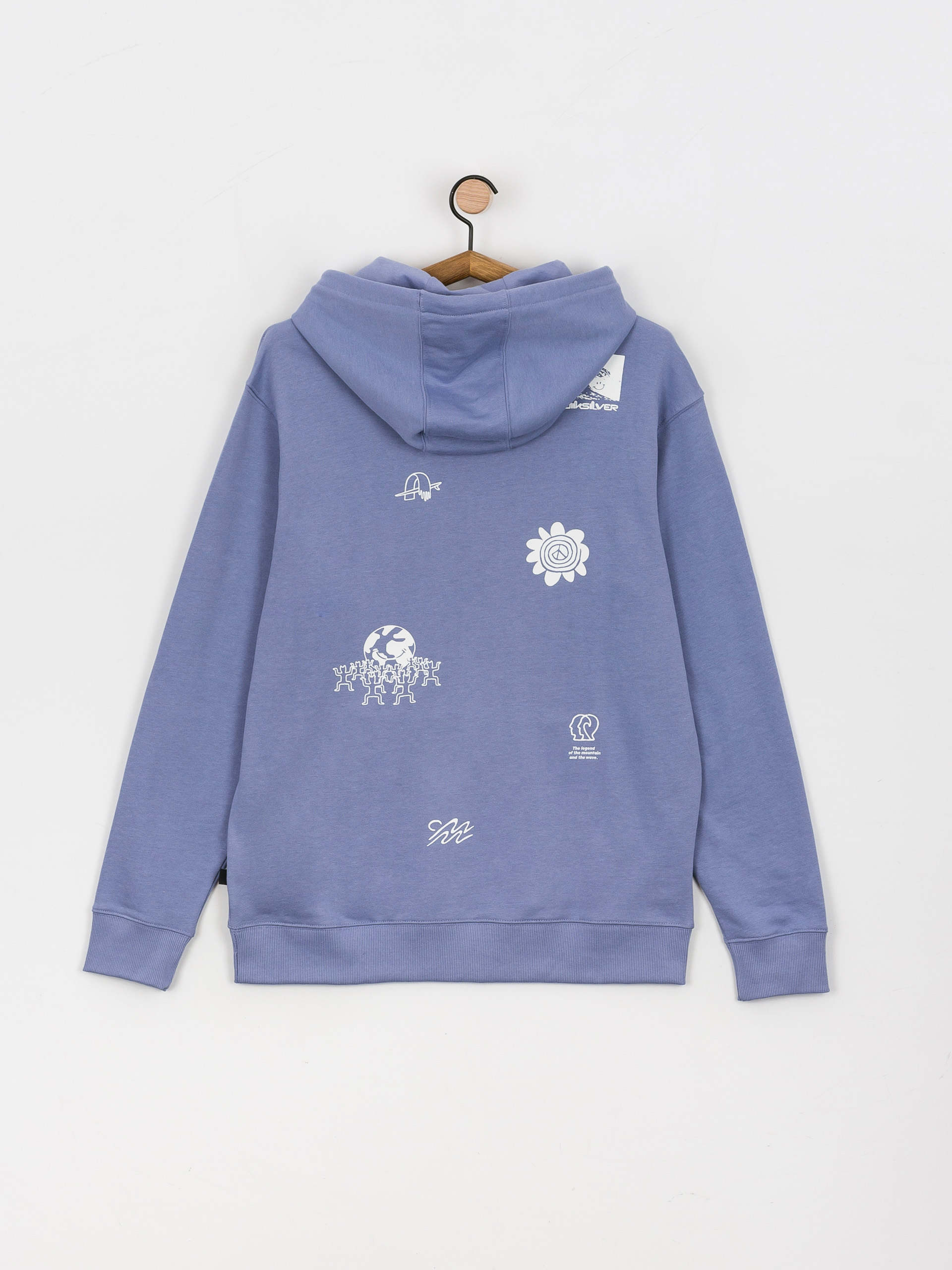 Bluza z kapturem Quiksilver Surf Legends HD (purple impression)