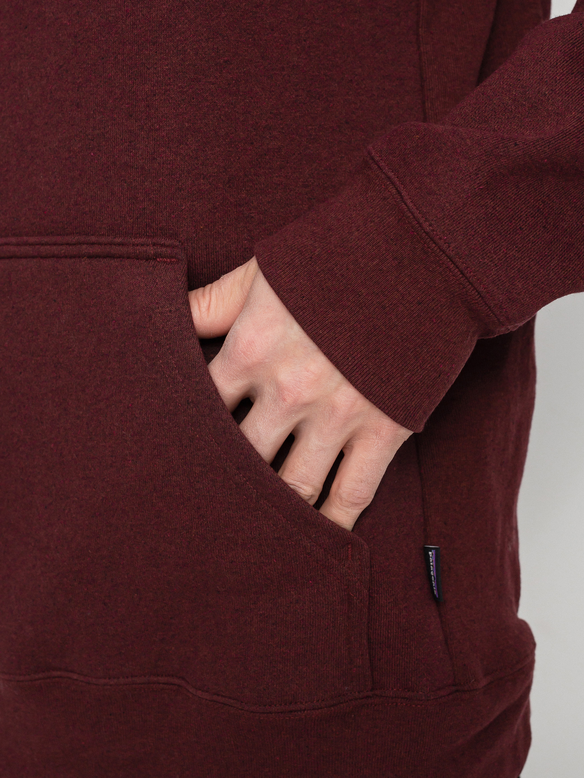 Bluza z kapturem Patagonia P 6 Logo Uprisal HD (dark ruby)