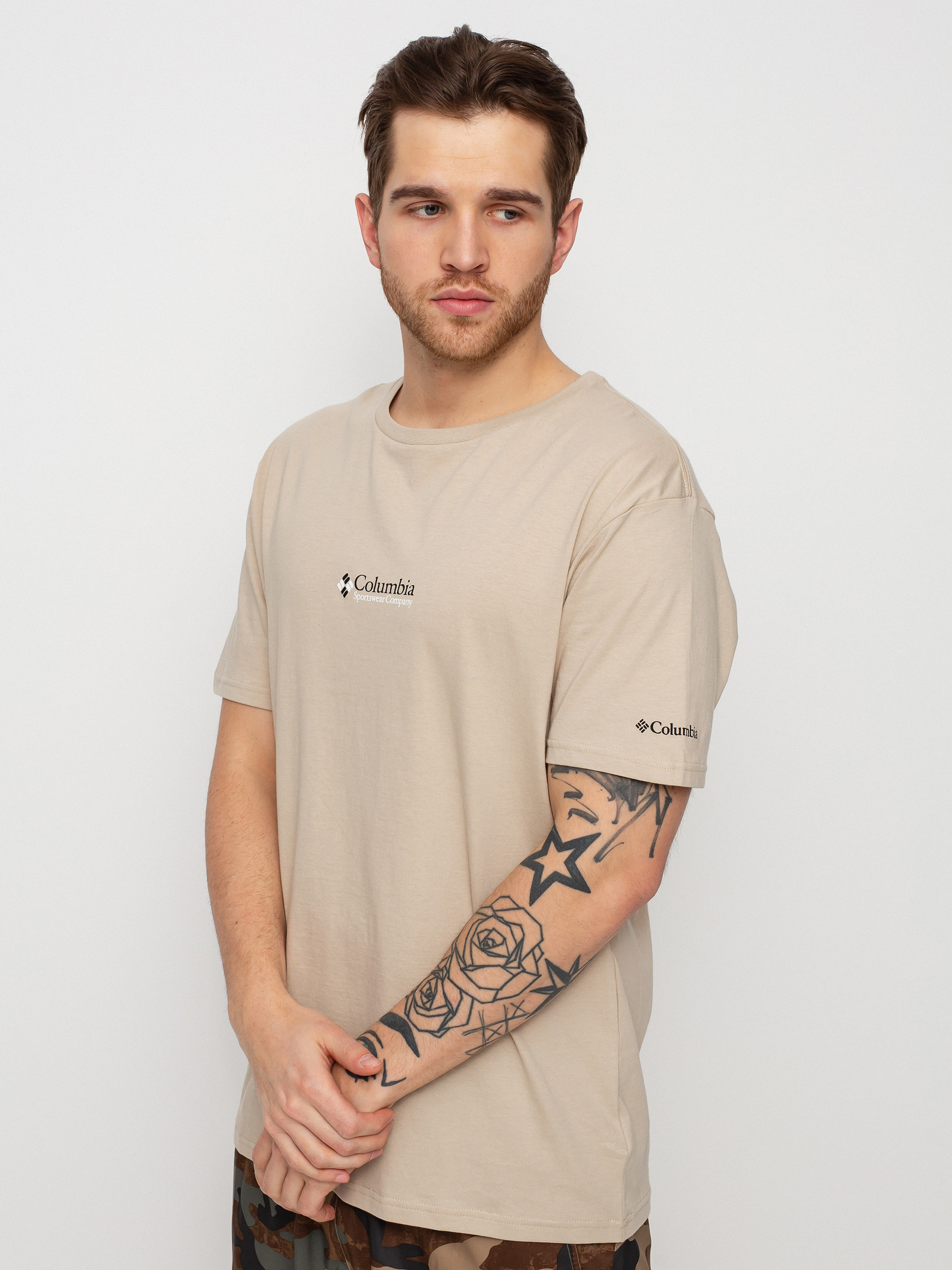 T-shirt Columbia Basic Logo (ancient fossil/olive green)