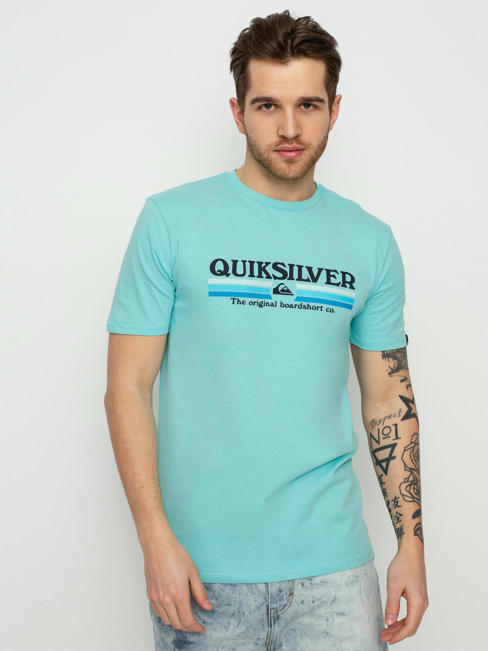 T-shirt Quiksilver Lined Up (angel blue)