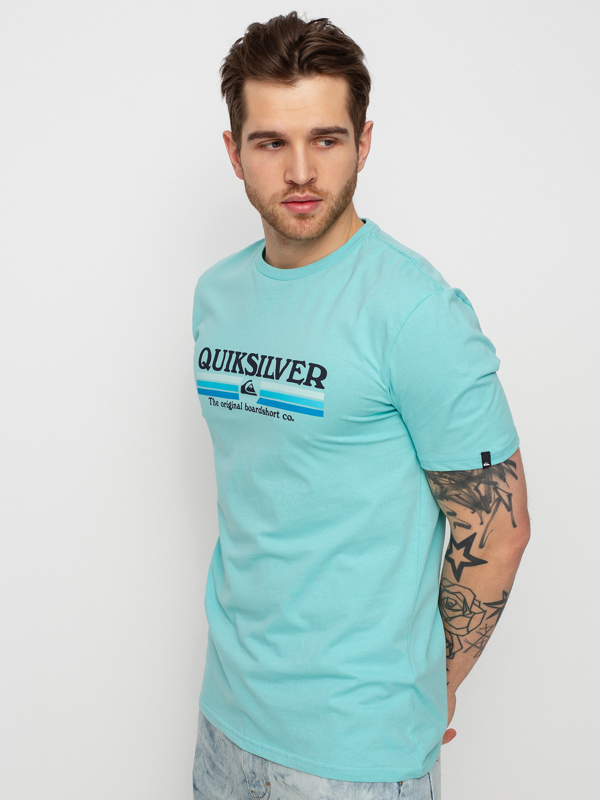 T-shirt Quiksilver Lined Up (angel blue)