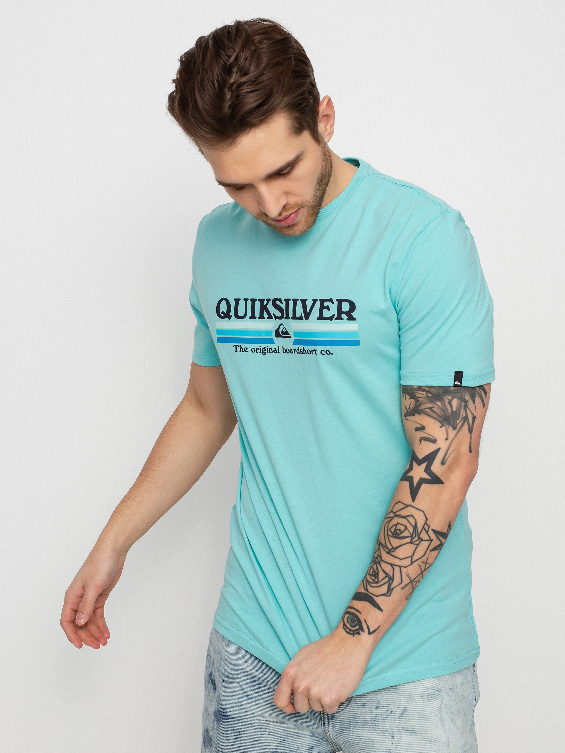 T-shirt Quiksilver Lined Up (angel blue)