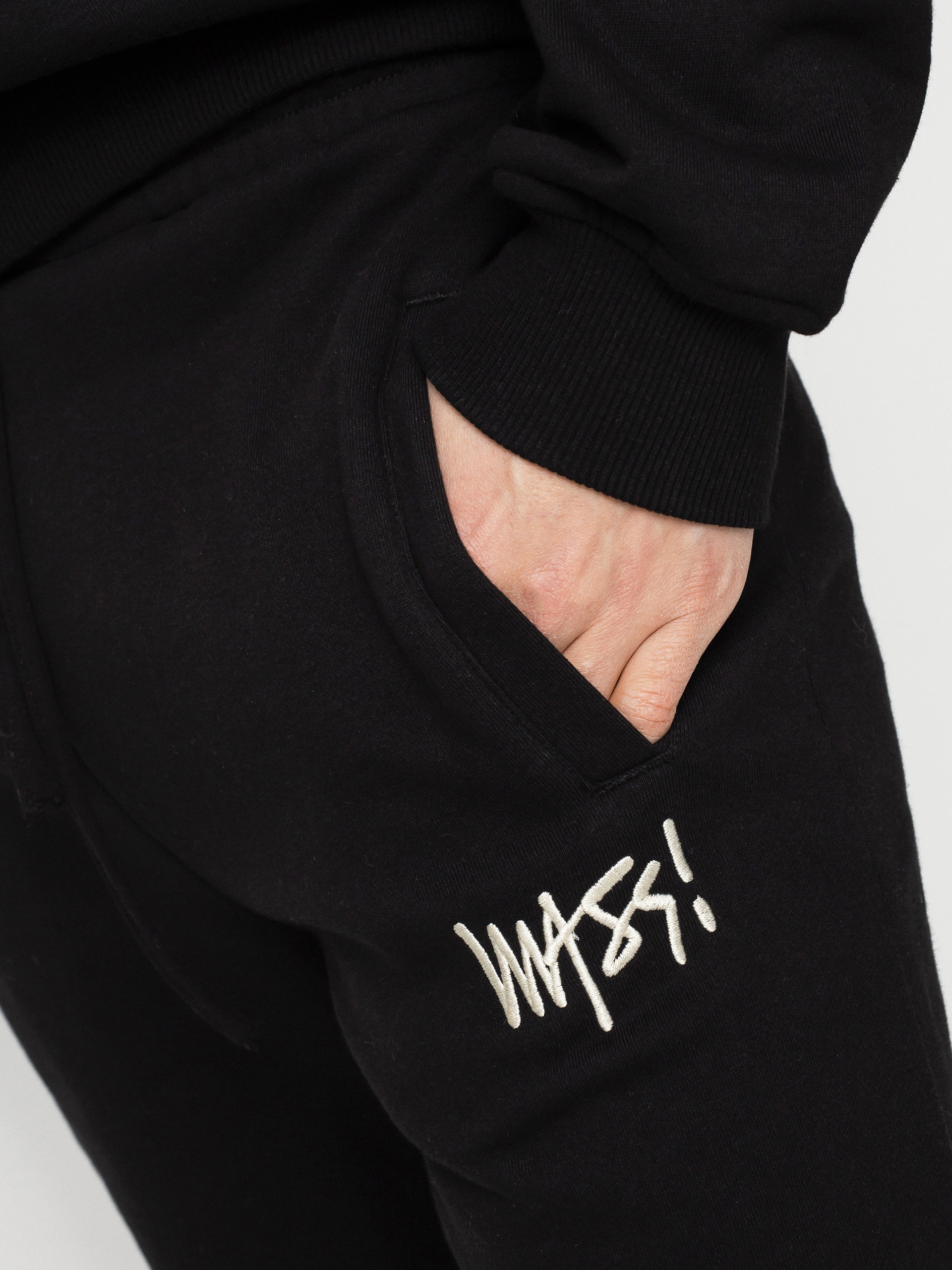 Spodnie MassDnm Rock Straight Fit (black washed)