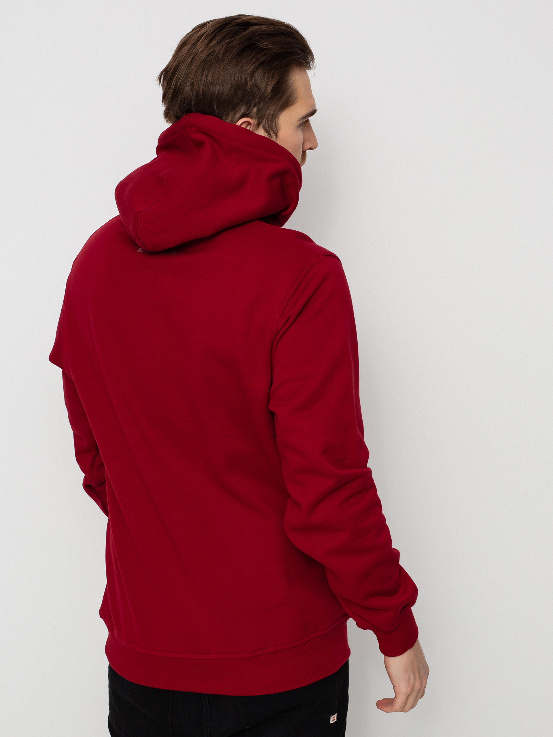 Bluza z kapturem MassDnm Box Light HD (claret)