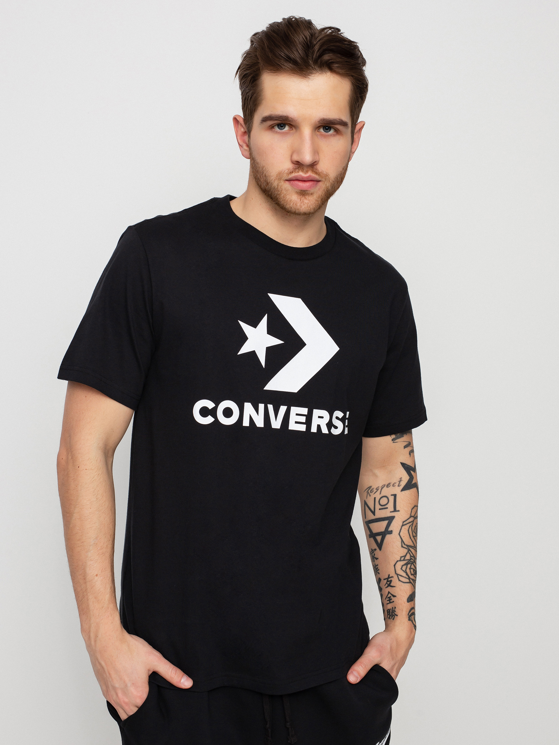 T-shirt Converse Embroidered Star Chevron (black)
