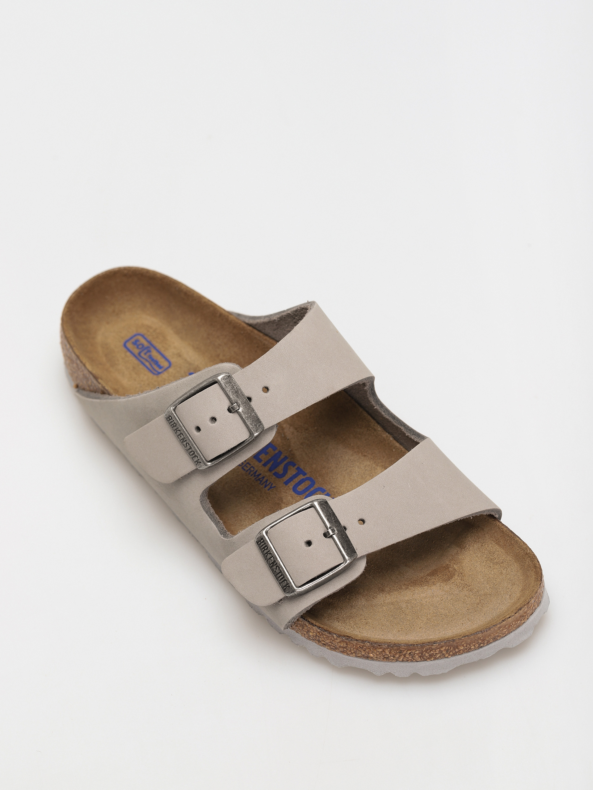 Klapki Birkenstock Arizona Sfb Narrow Wmn (dove gray nubuk leather)
