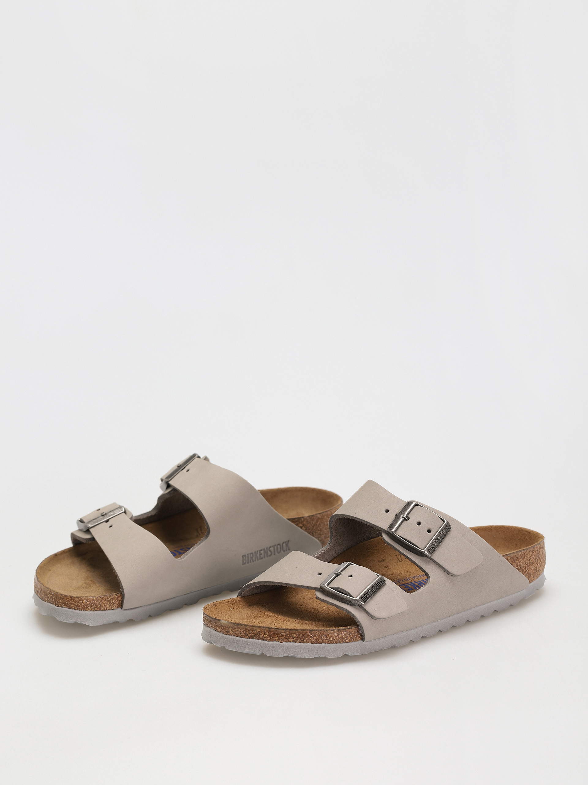 Klapki Birkenstock Arizona Sfb Narrow Wmn (dove gray nubuk leather)