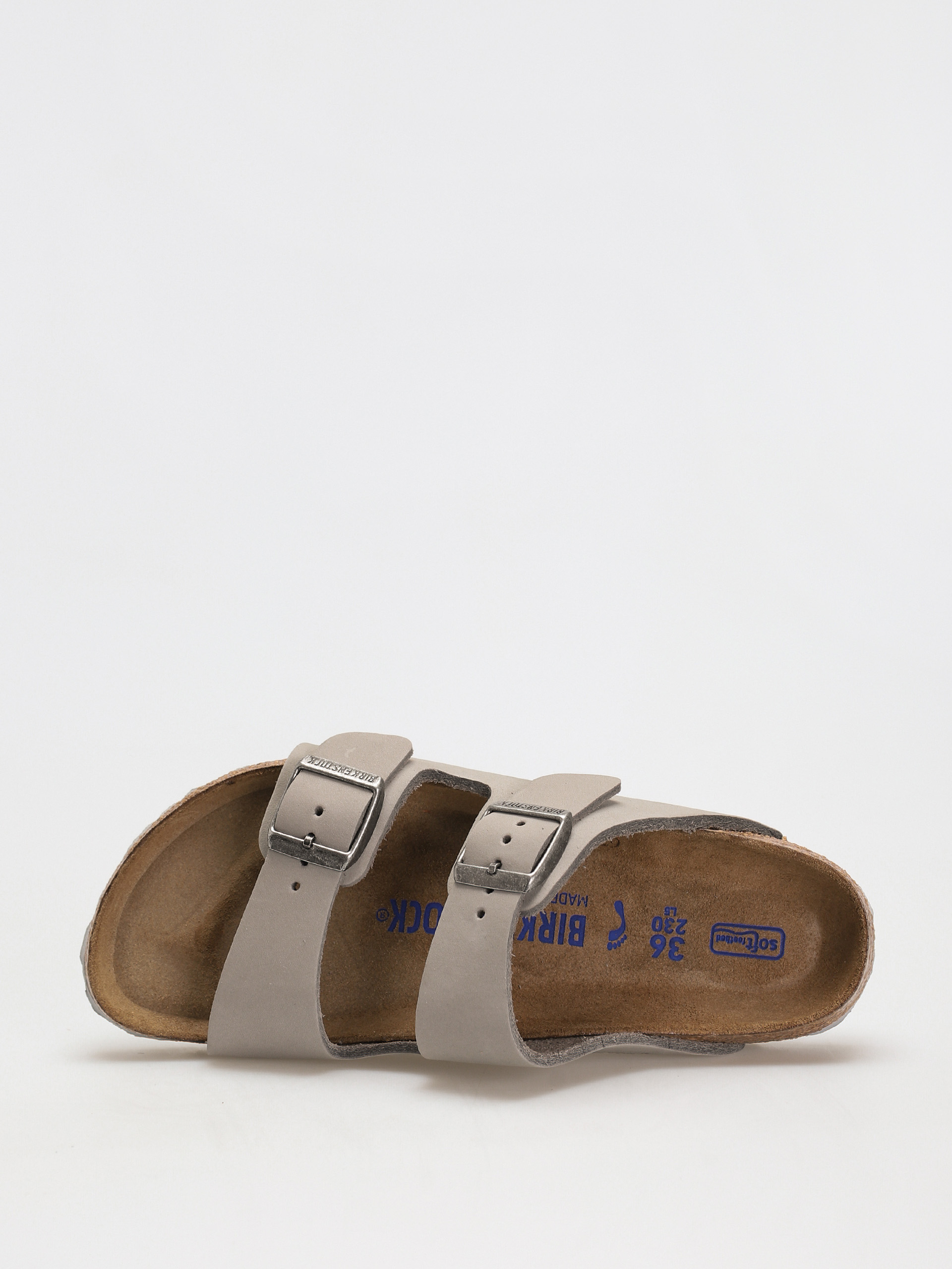 Klapki Birkenstock Arizona Sfb Narrow Wmn (dove gray nubuk leather)
