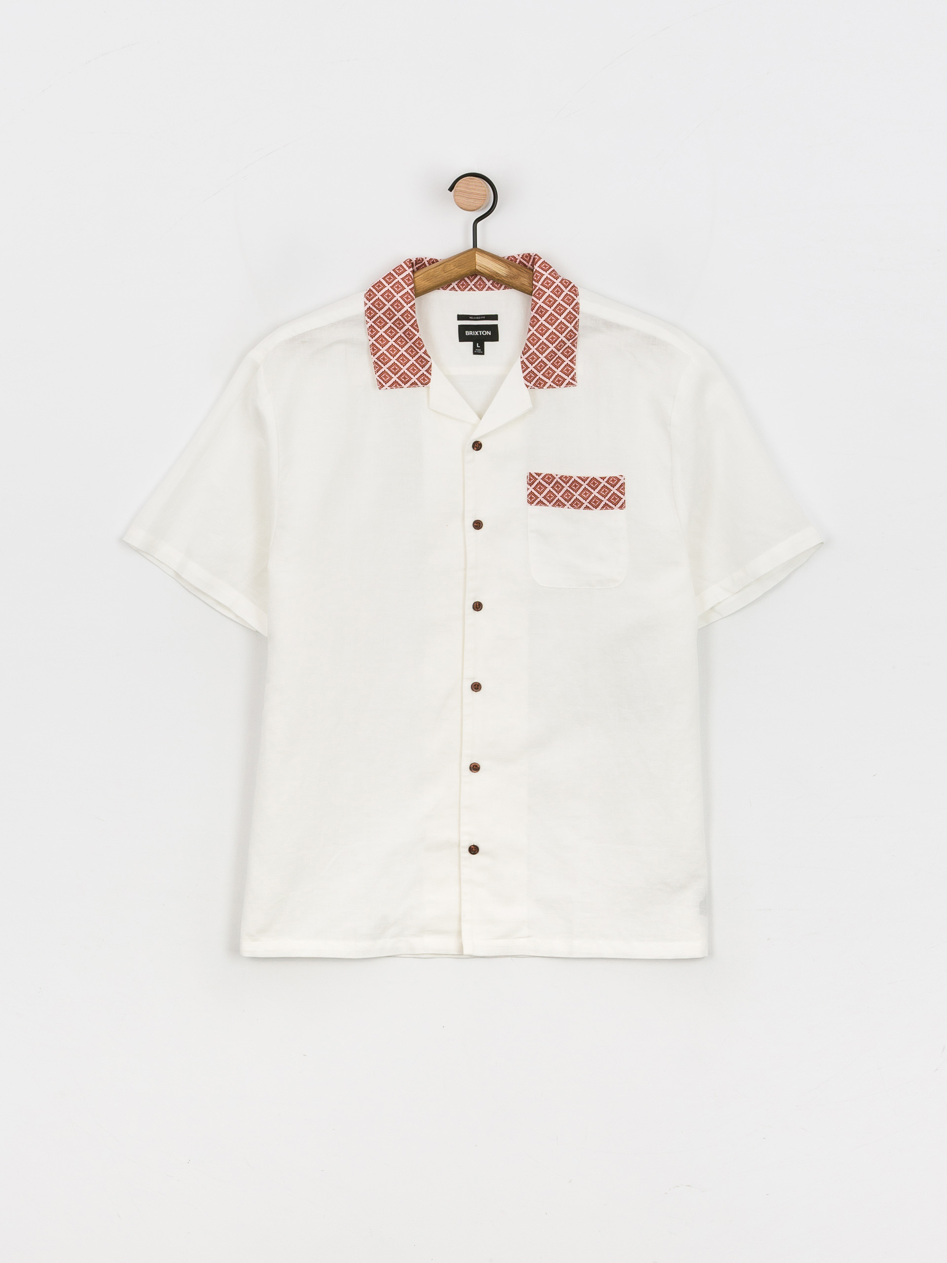 Koszula Brixton Bunker (off white)