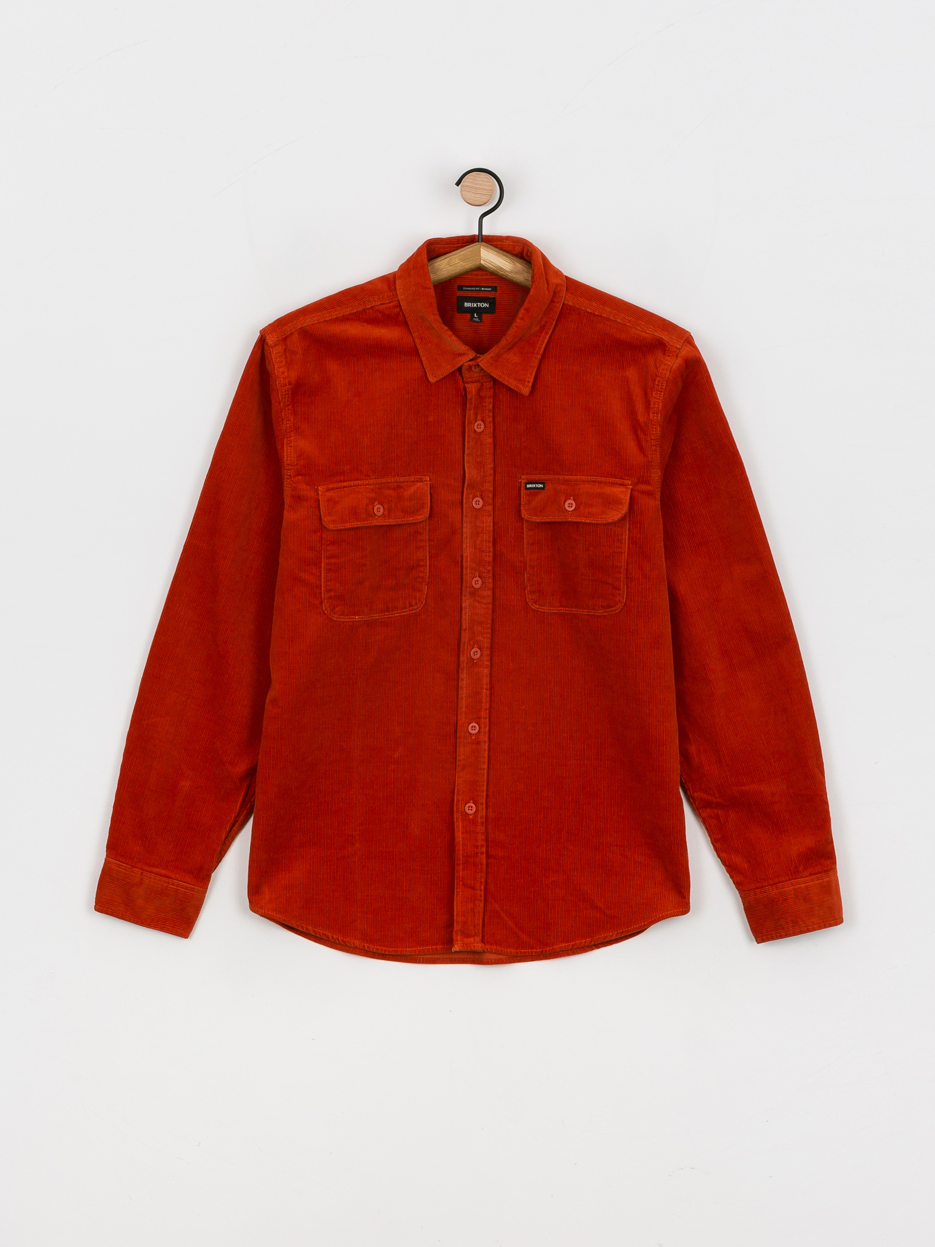 Koszula Brixton Bowery Corduroy Flannel Ls (phoenix orange)