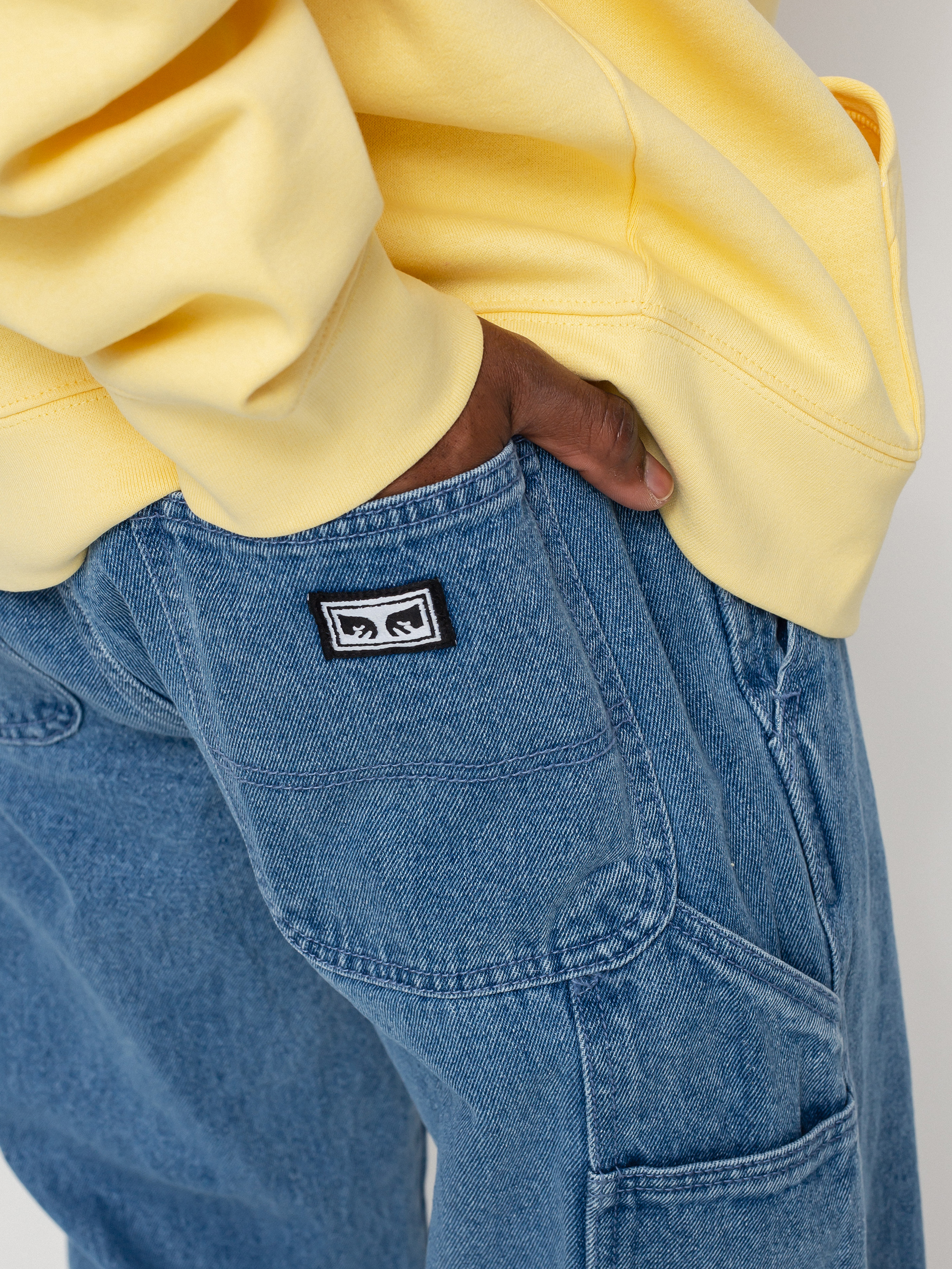 Spodnie OBEY Hardwork Carpenter (light indigo)