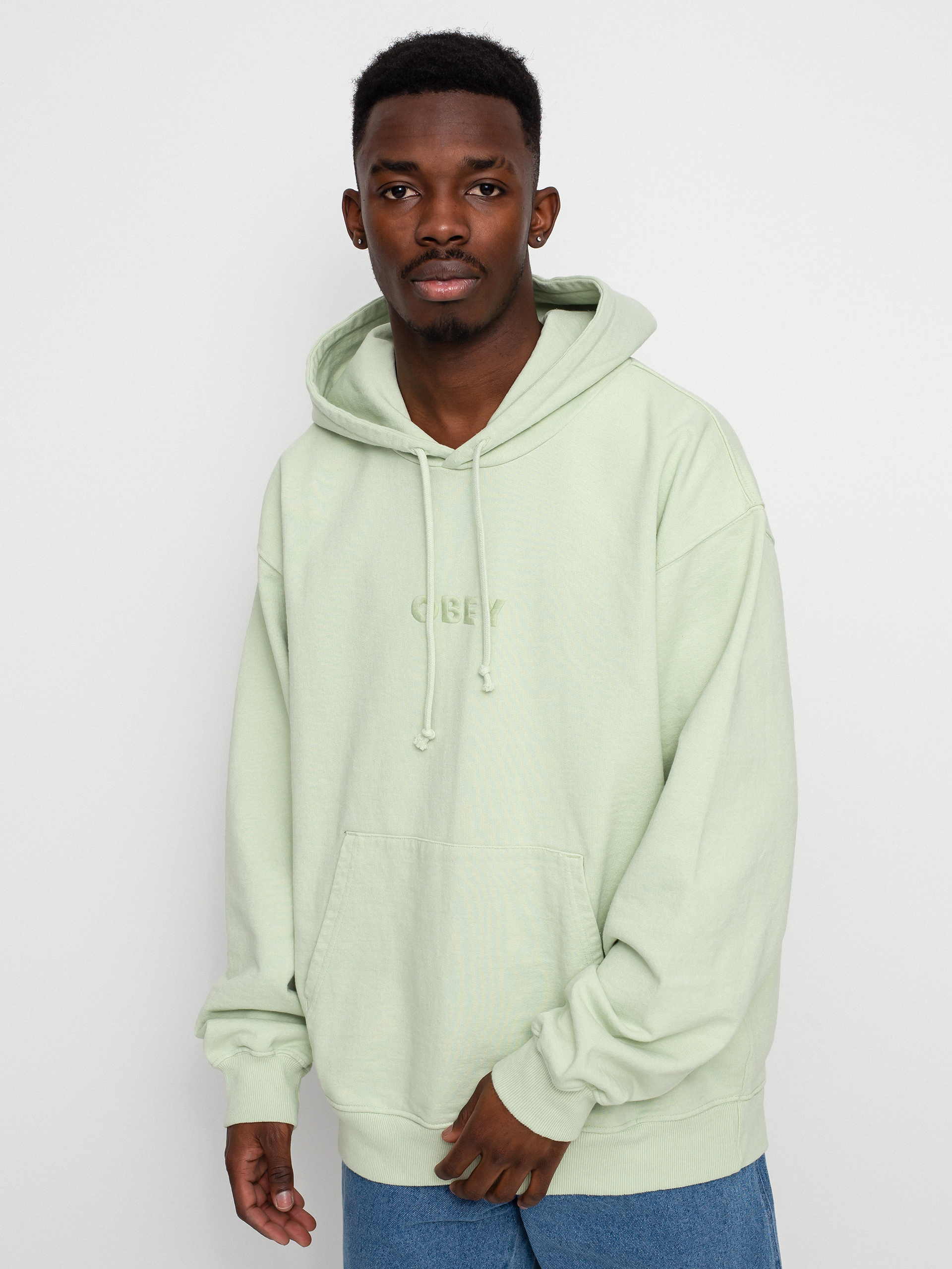 Bluza z kapturem OBEY Bold Recycled HD (pigment cucumber)