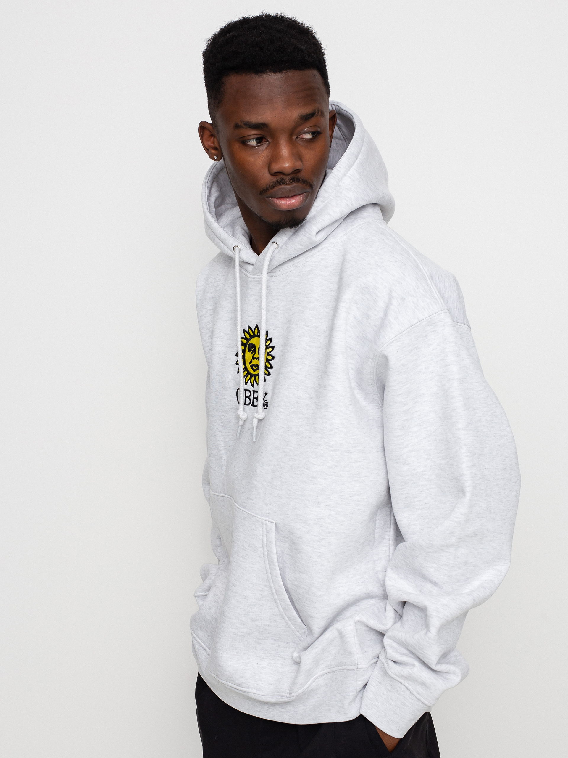 Bluza z kapturem OBEY Sunshine HD (ash grey)