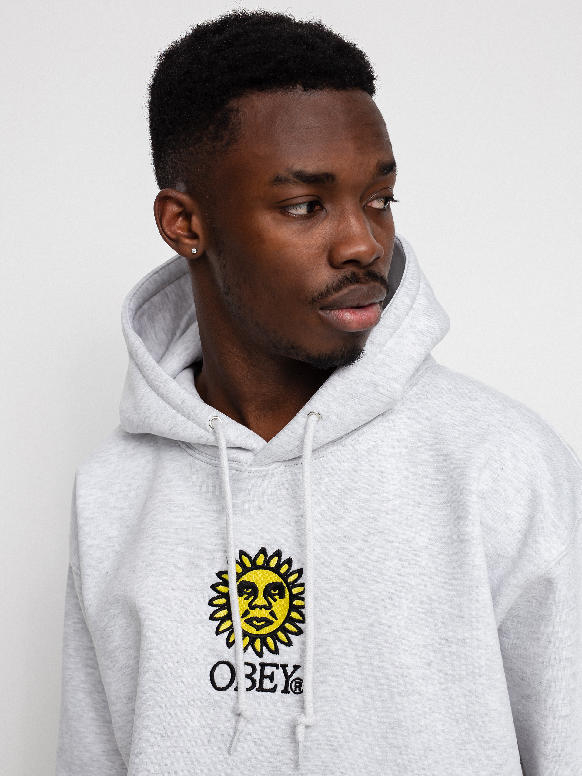 Bluza z kapturem OBEY Sunshine HD (ash grey)