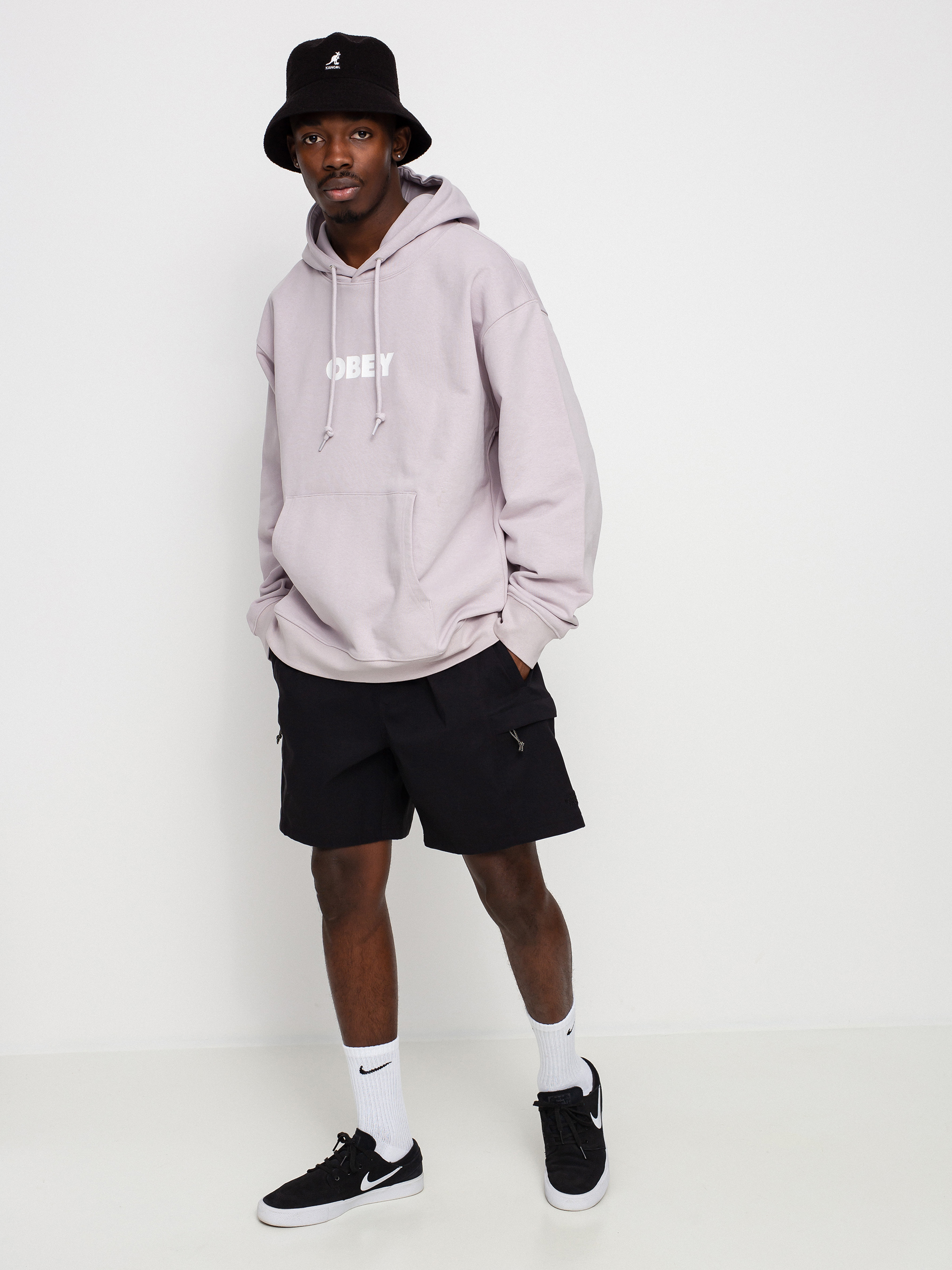 Bluza z kapturem OBEY Bold HD (purple paste)