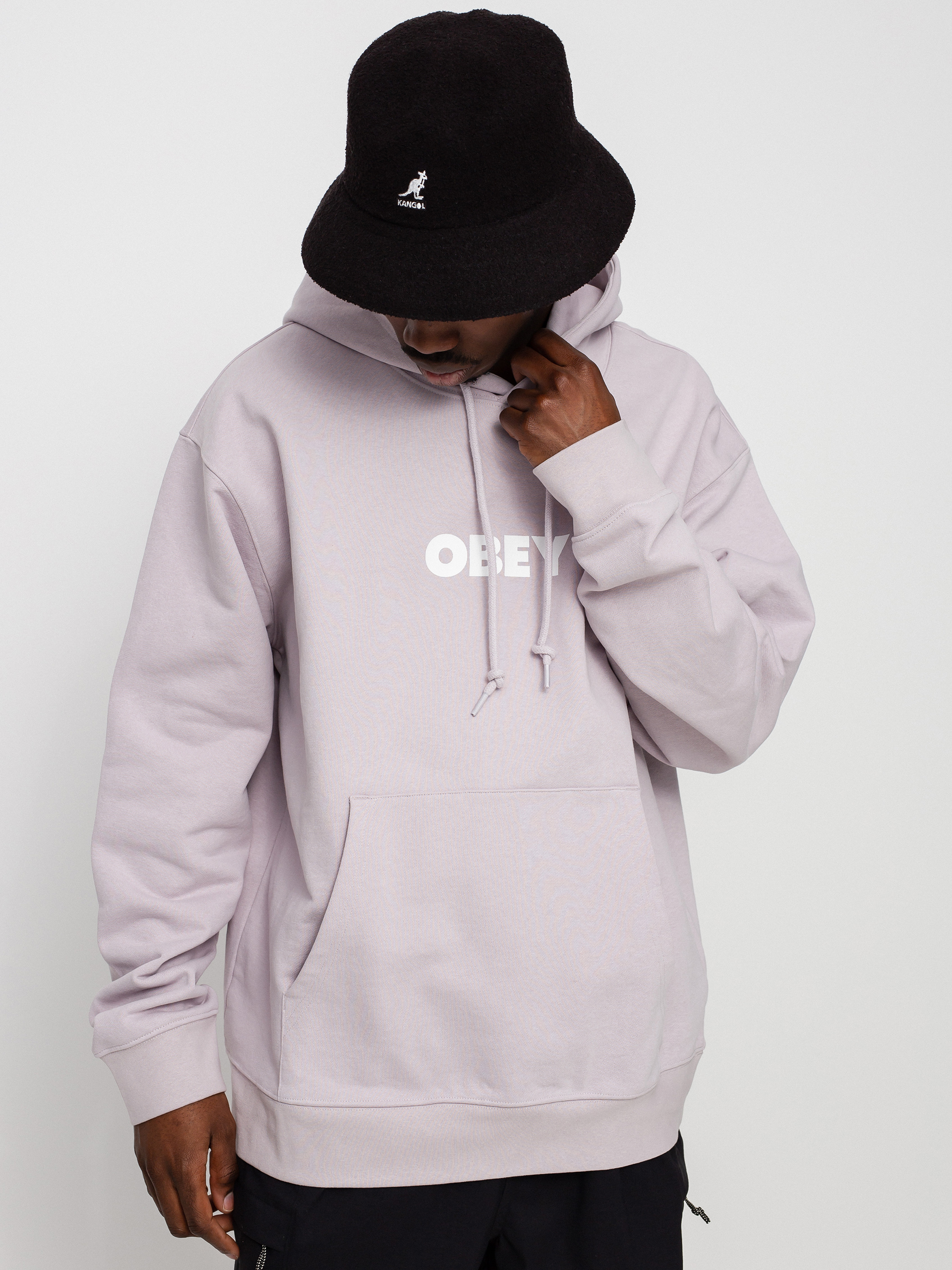 Bluza z kapturem OBEY Bold HD (purple paste)