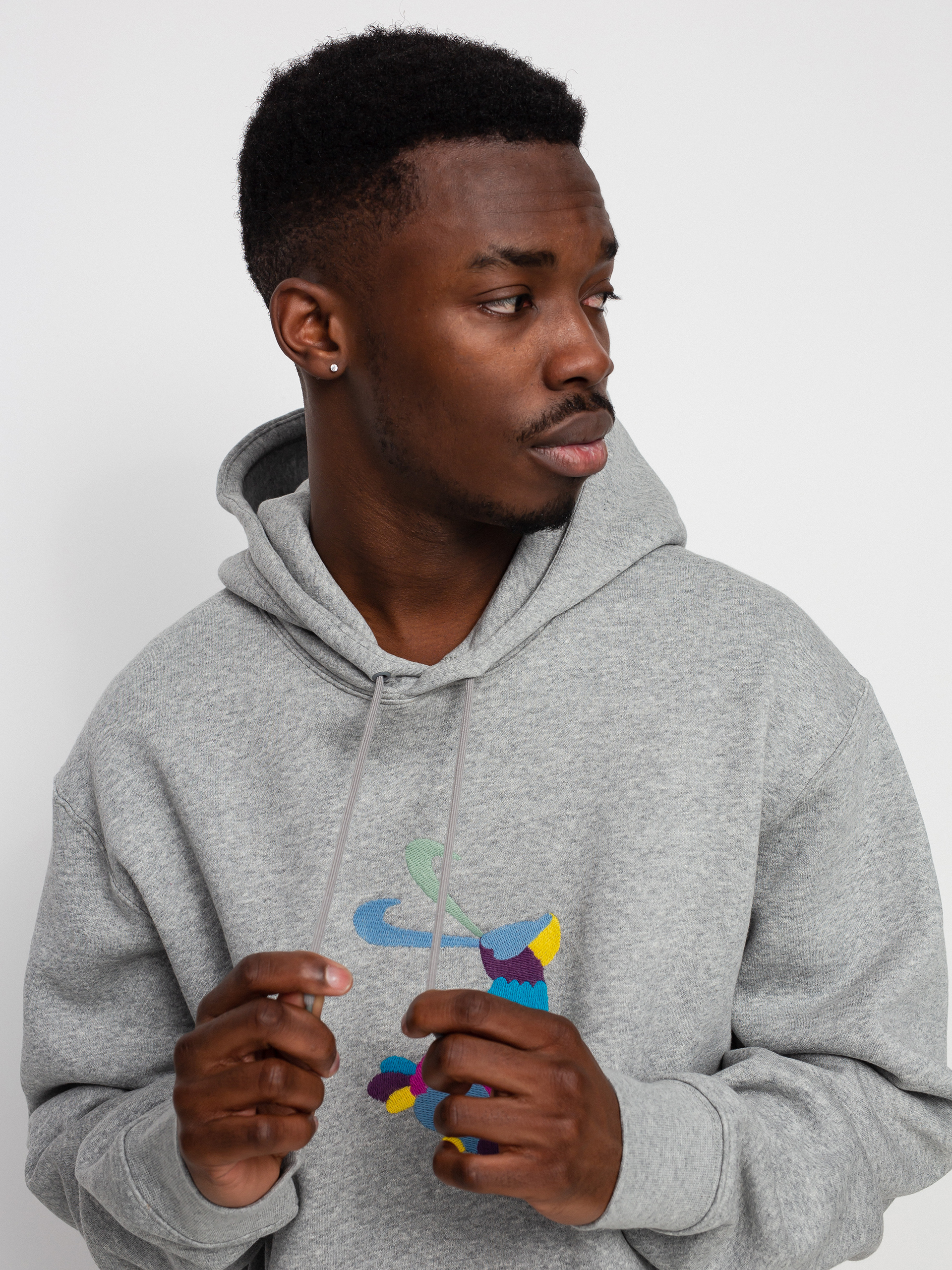 Bluza z kapturem Nike SB Stand Alone 2 HD (dk grey heather)