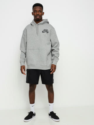 Bluza z kapturem Nike SB Icon HD (dk grey heather/black)