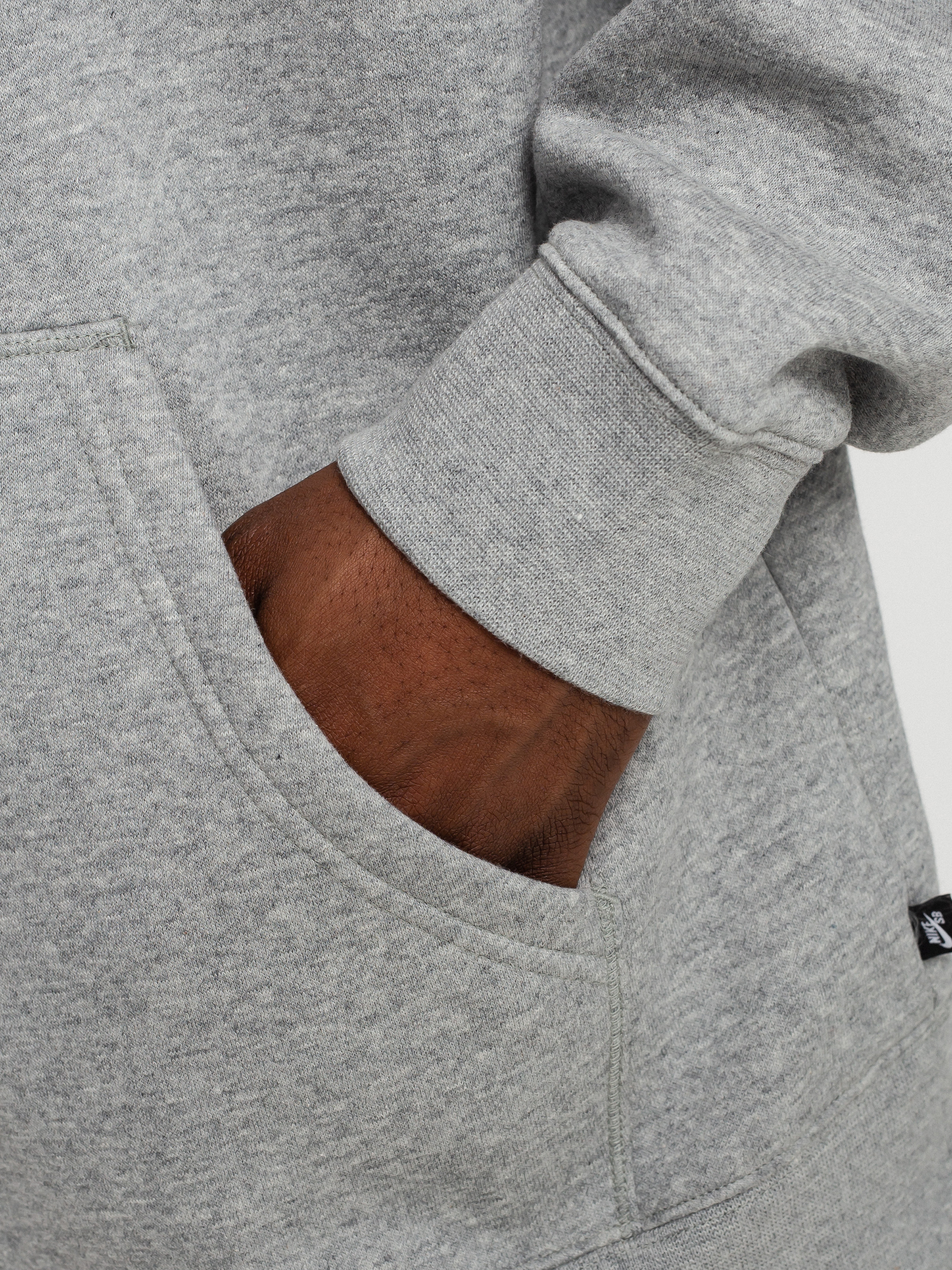 Bluza z kapturem Nike SB Icon HD (dk grey heather/black)