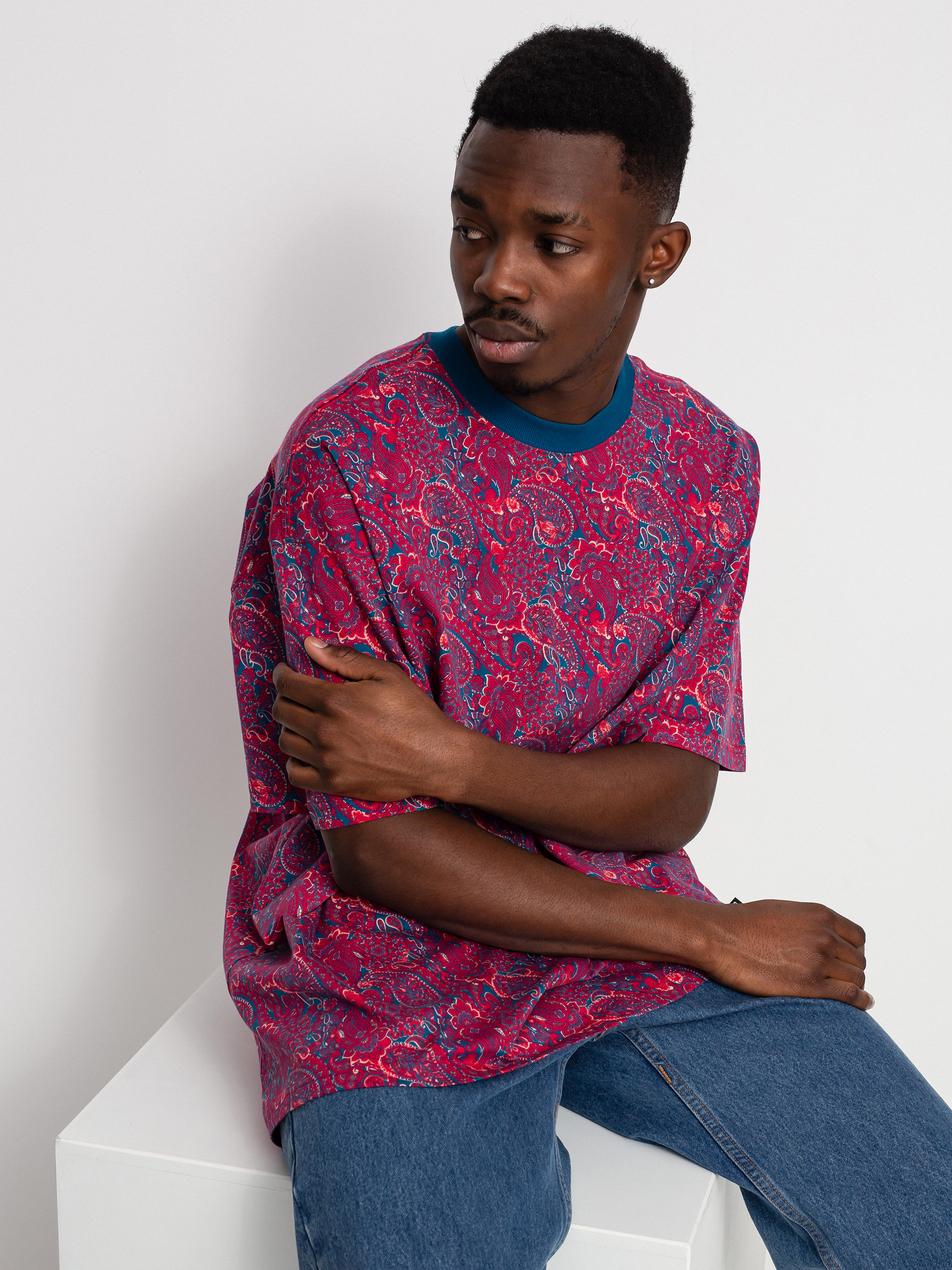 T-shirt Nike SB Paisley (mystic hibiscus)