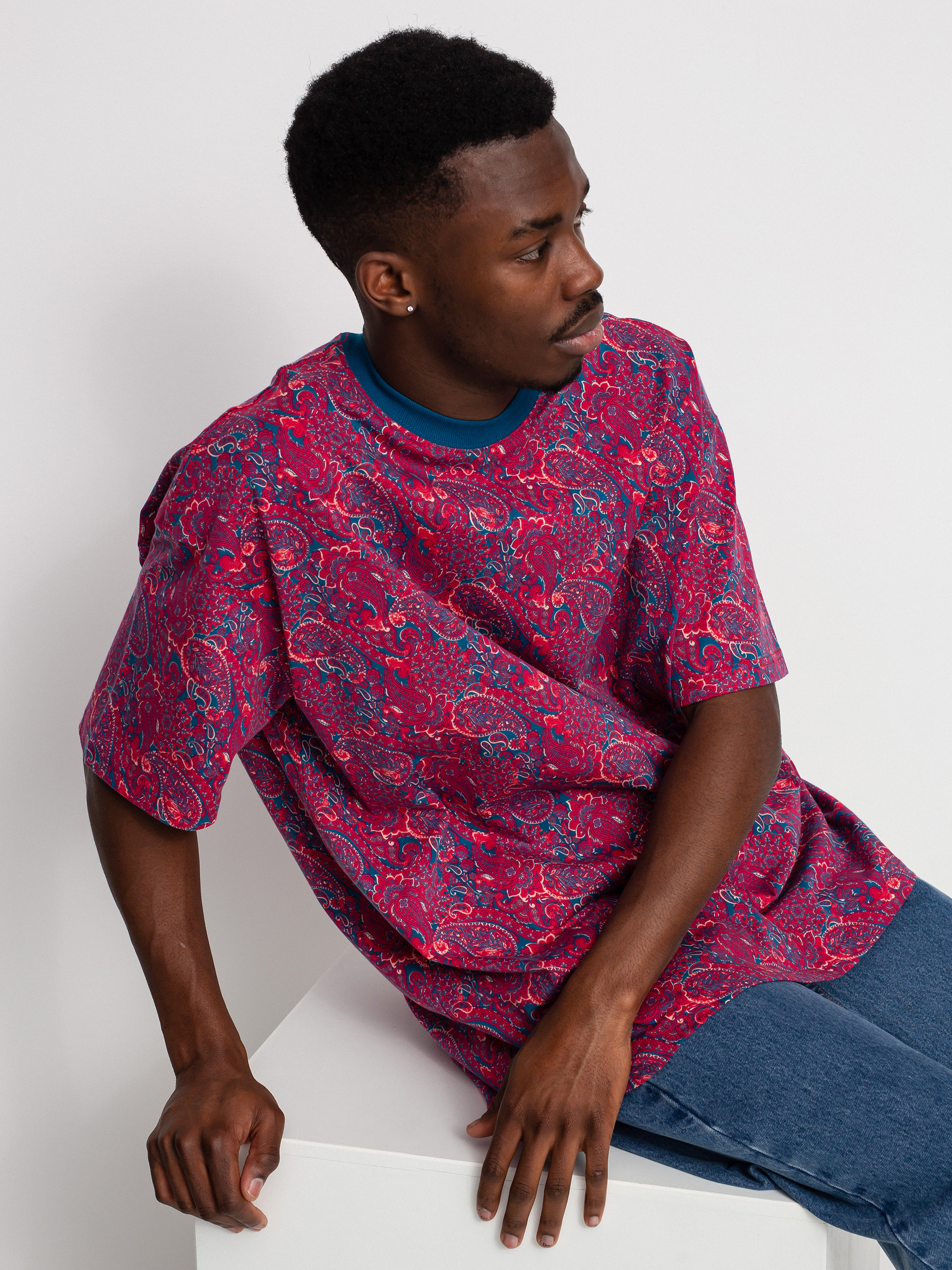 T-shirt Nike SB Paisley (mystic hibiscus)