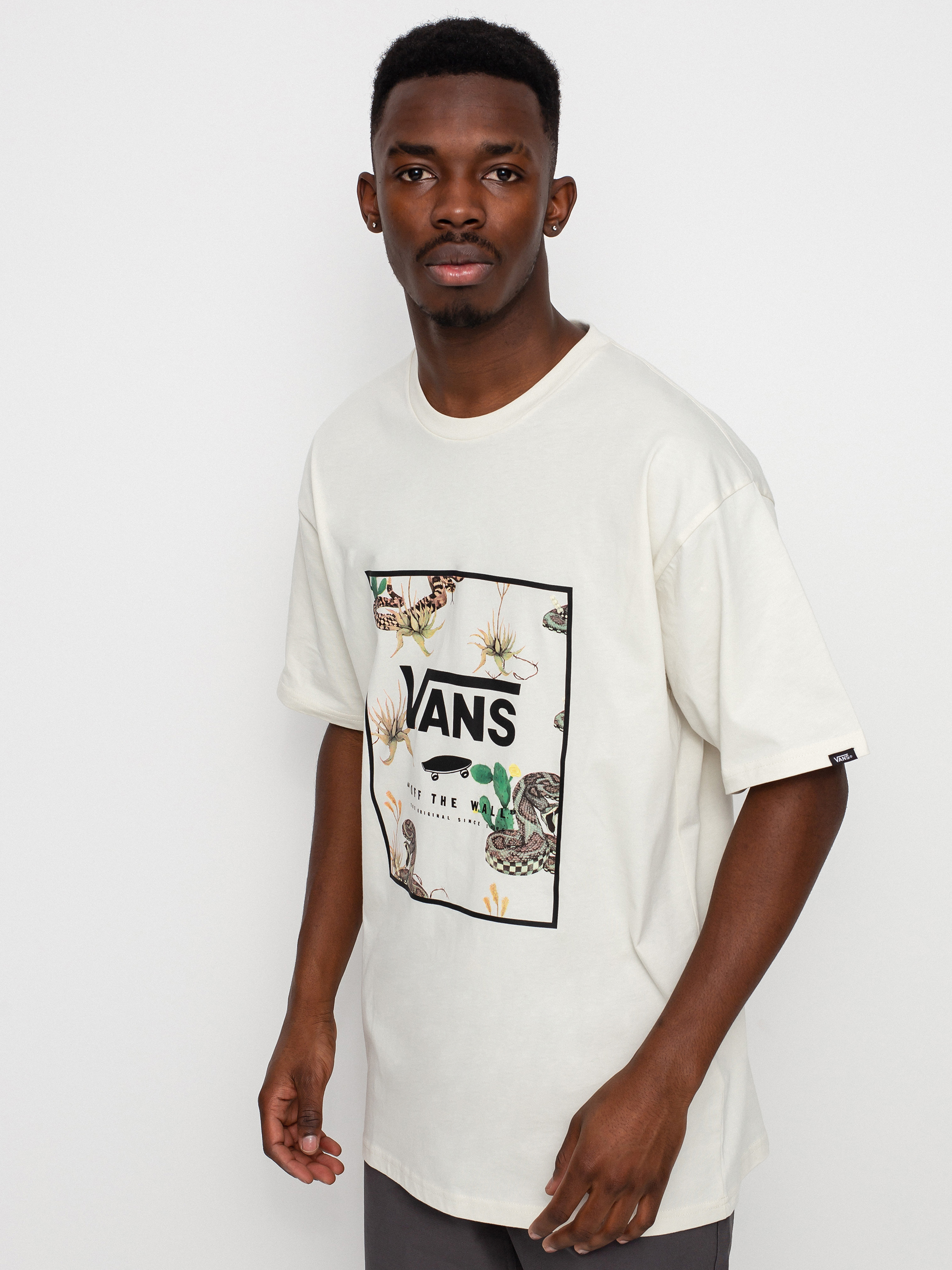 T-shirt Vans Classic Print Box (antique white/desert)