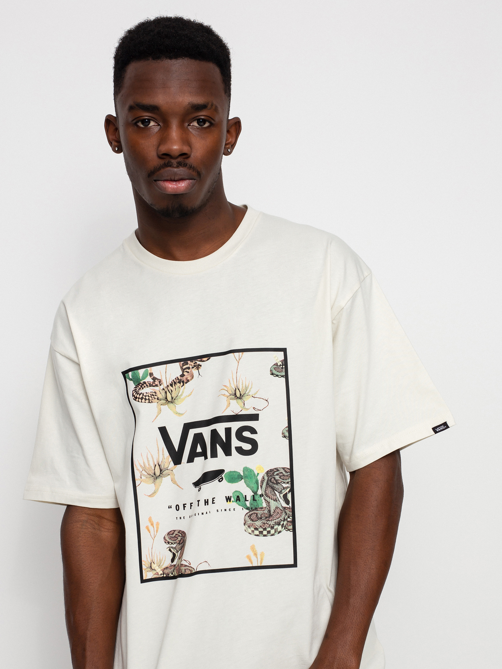 T-shirt Vans Classic Print Box (antique white/desert)