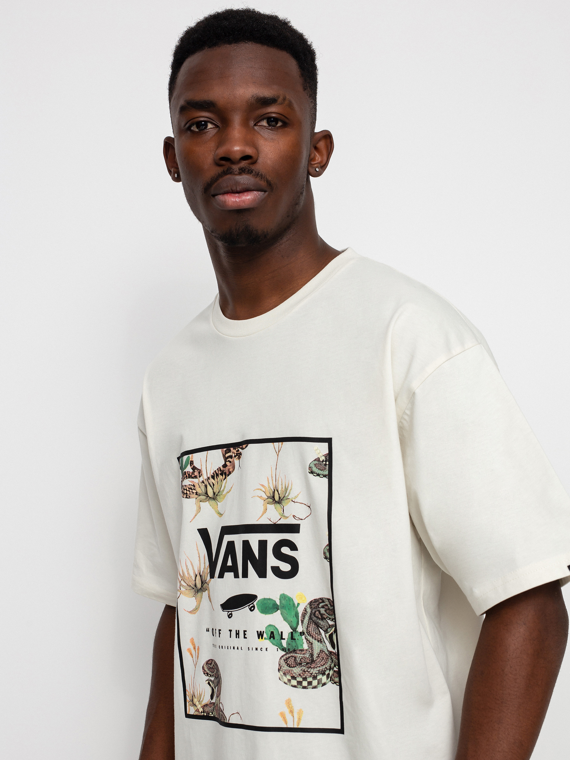 T-shirt Vans Classic Print Box (antique white/desert)