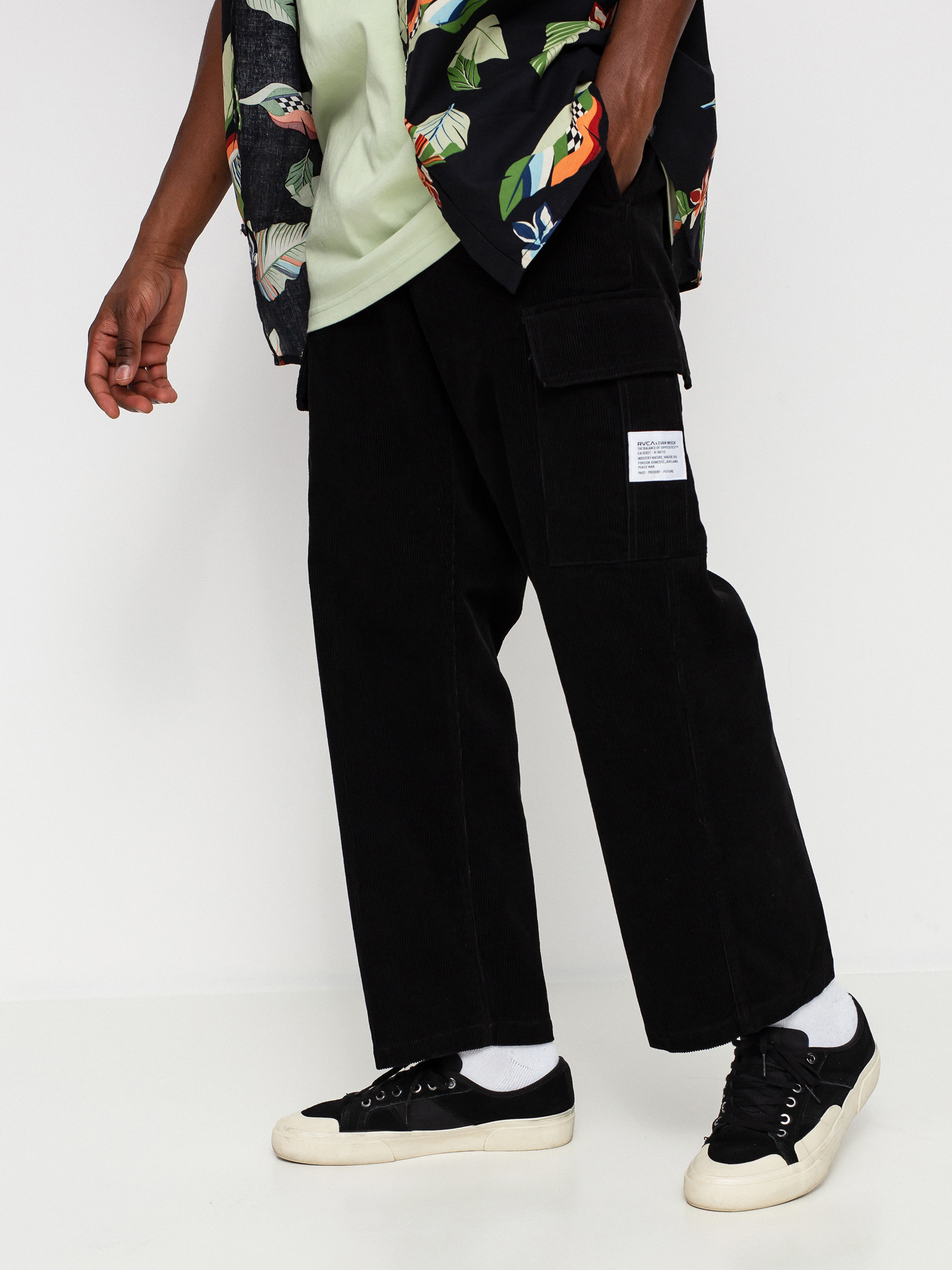 Spodnie RVCA Evan Mock Cord Utili (pirate black)