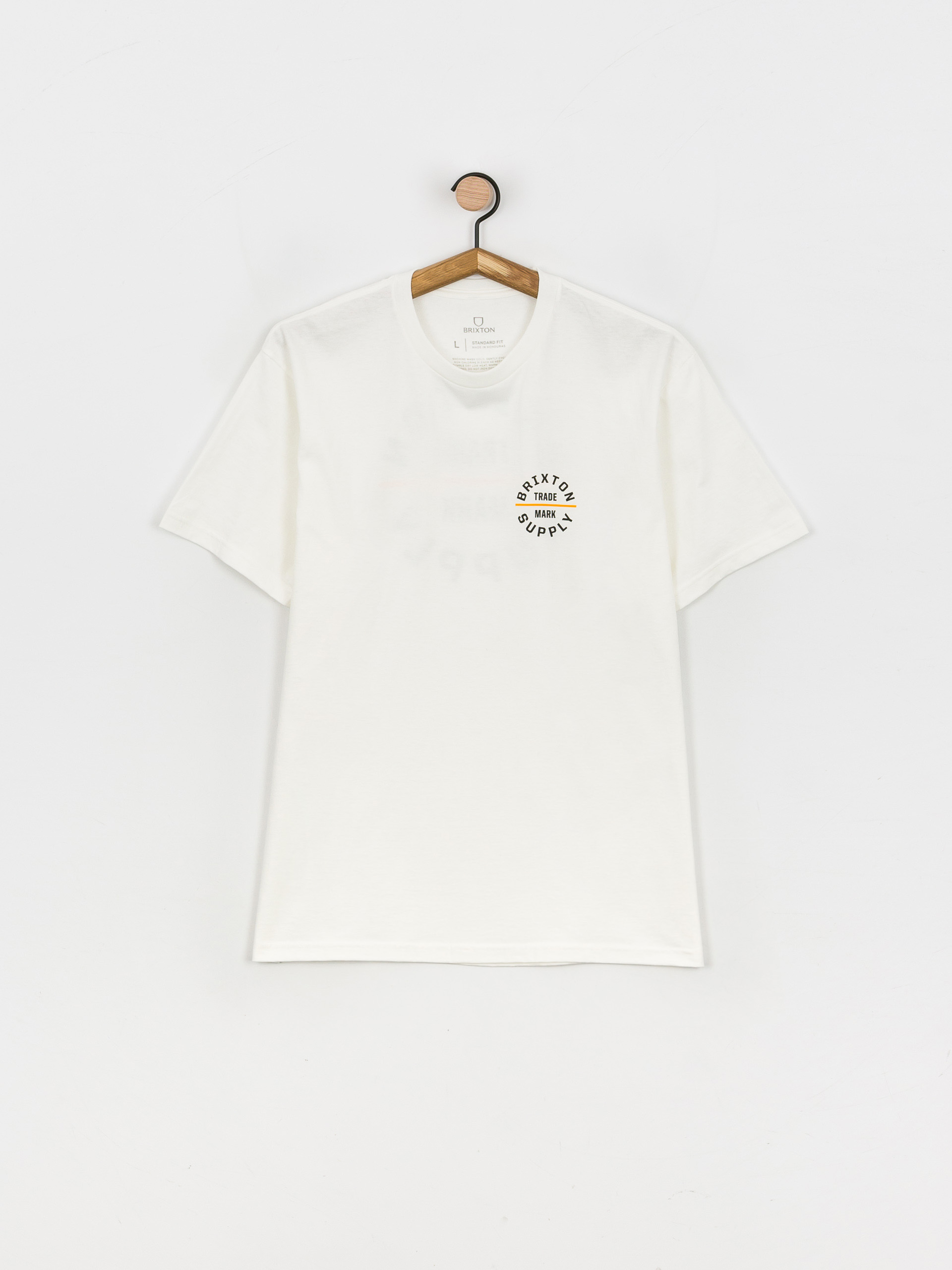 T-shirt Brixton Oath V (white/golden glow)